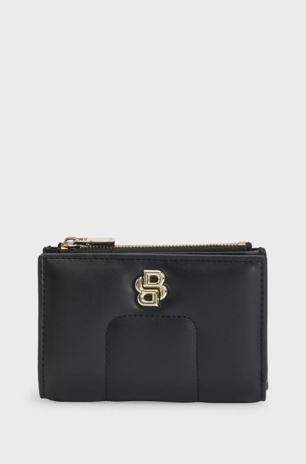 HUGO BOSS Quiltet Pung I Imiteret Læder Med Dobbelt B-monogram Sort Store