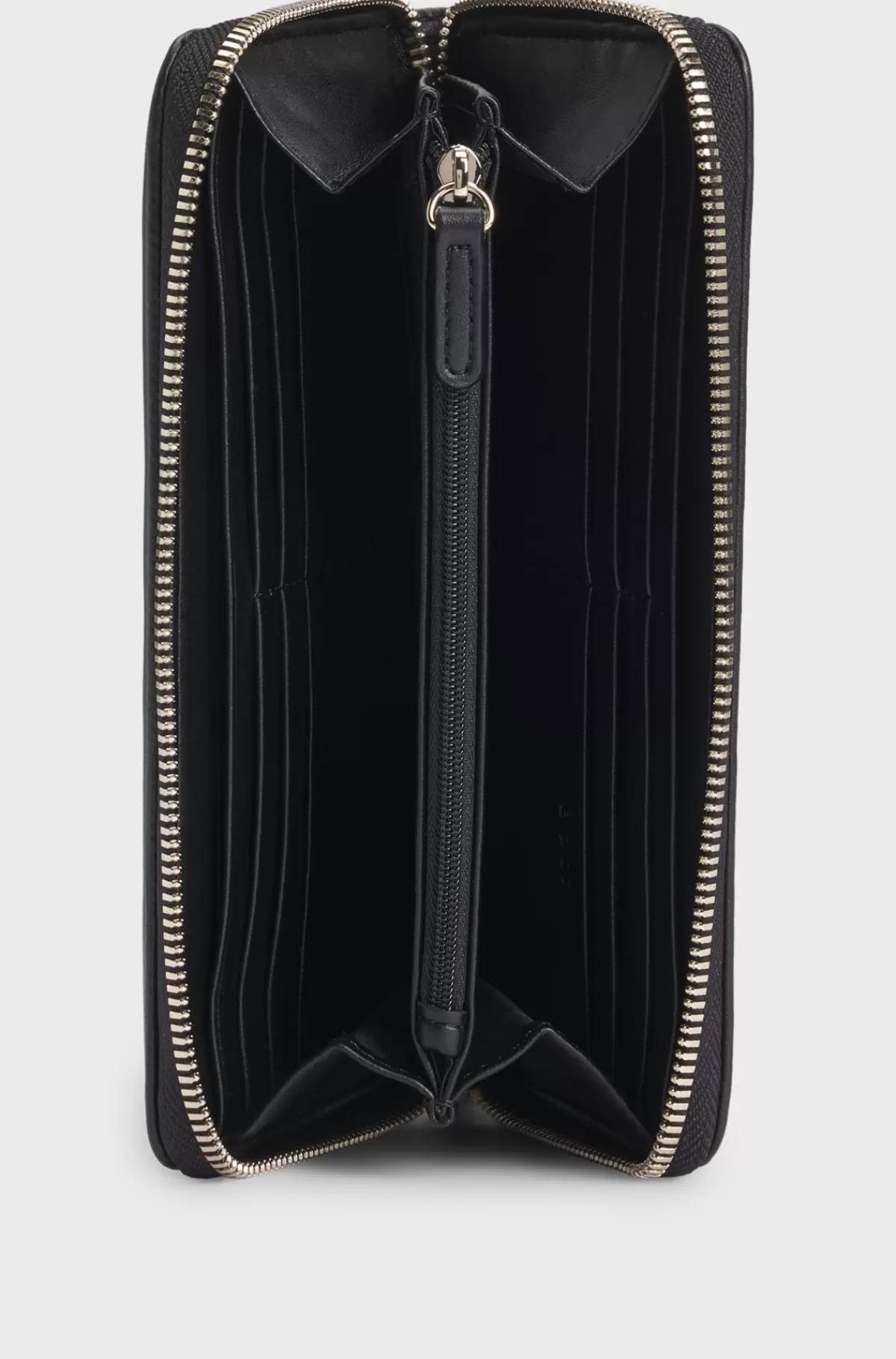 HUGO BOSS Quiltet Pung I Imiteret Læder Med Dobbelt B-monogram Sort Sale