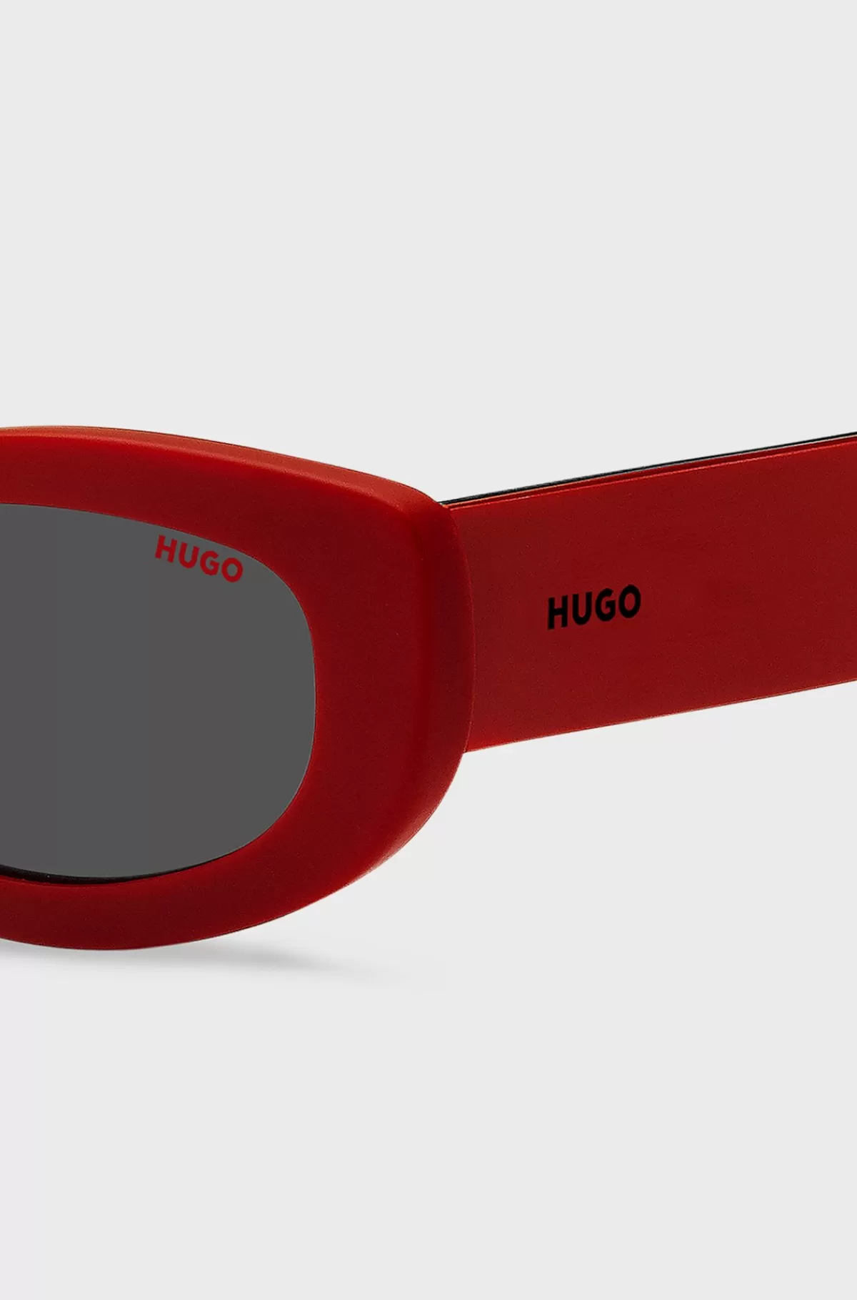 HUGO BOSS e Solbriller Med Brandede Brillestænger Rød Cheap