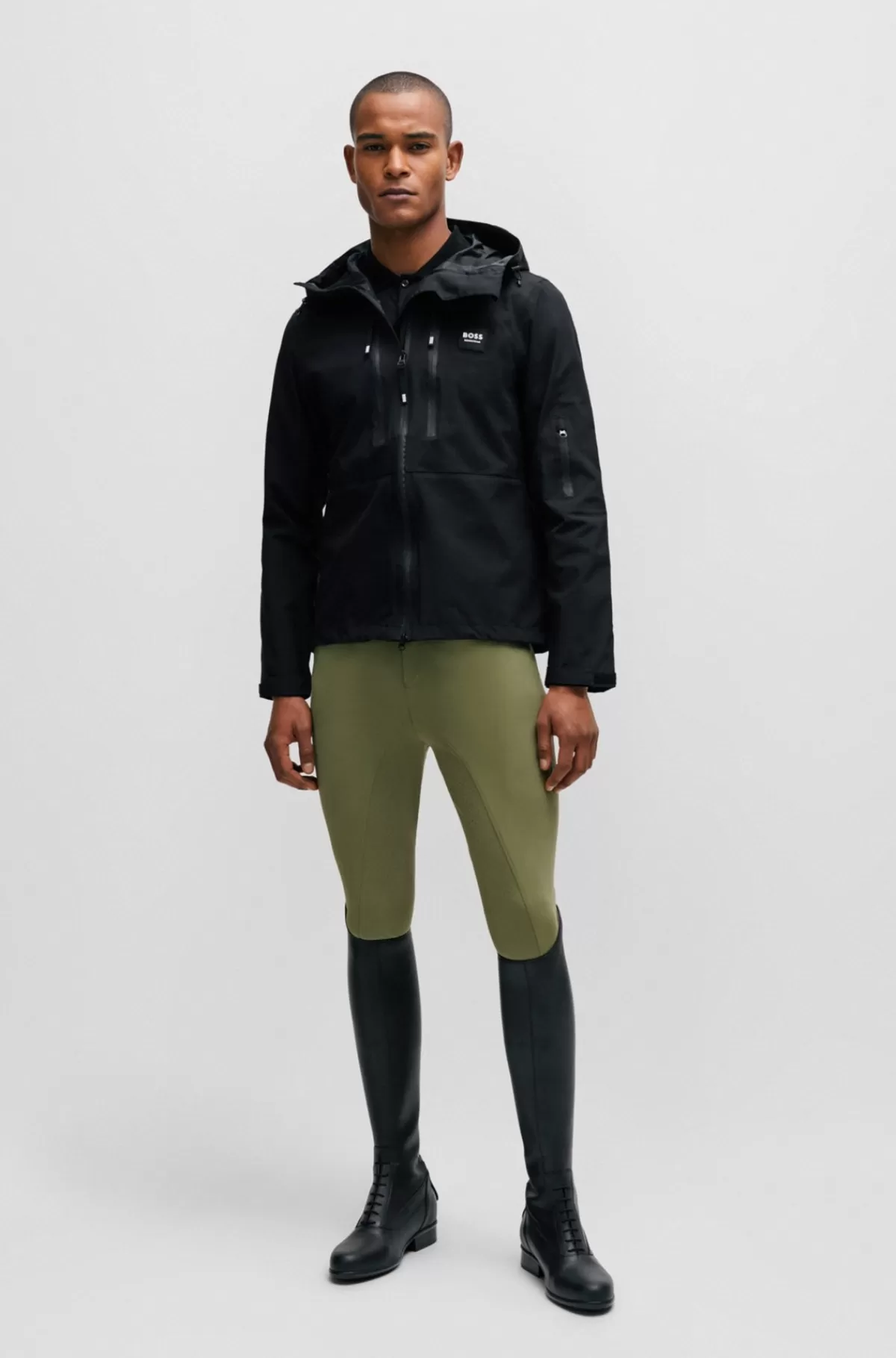 HUGO BOSS Ridebukser Til Hestesport Med Fuldskind Lysegrøn Discount