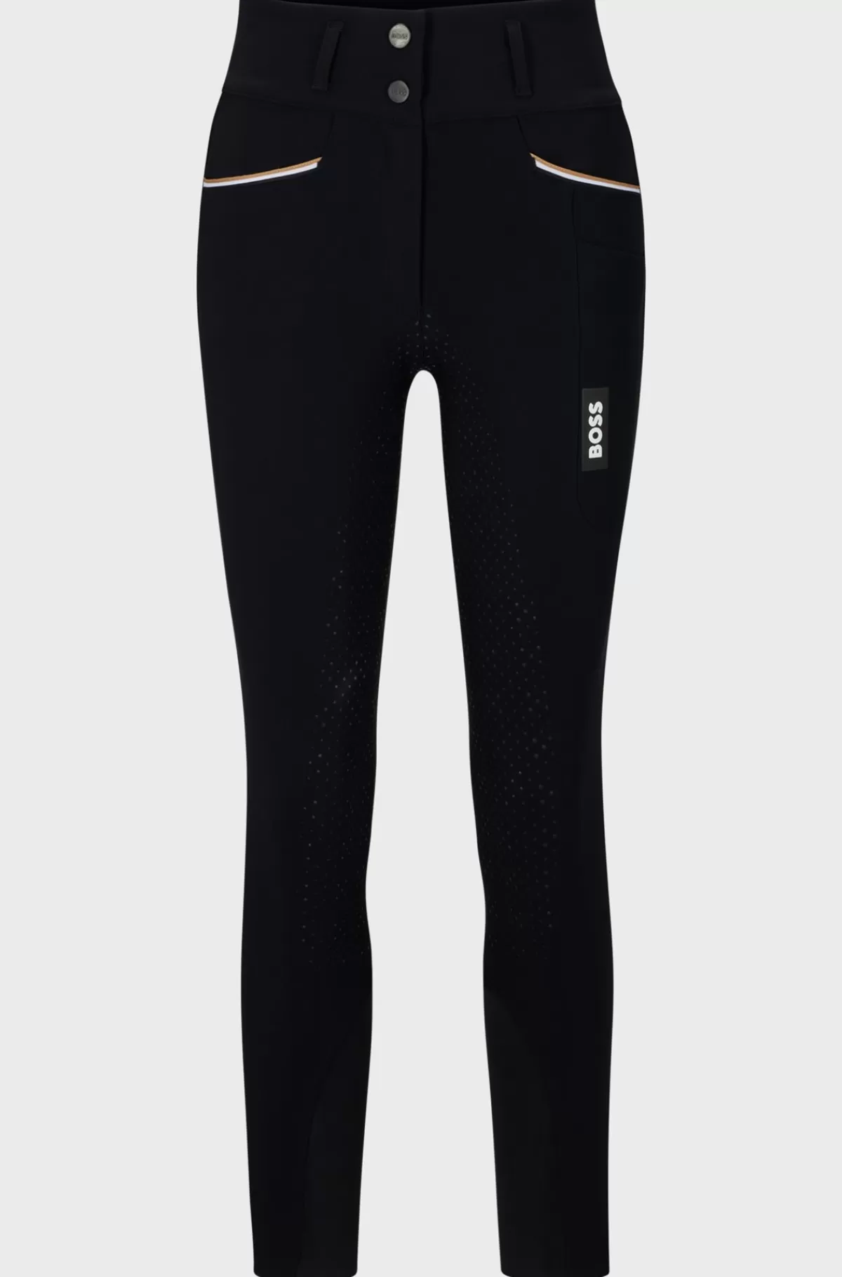 HUGO BOSS Ridebukser Til Hestesport Med Full-grip Og Ekstra Stræk Sort Shop