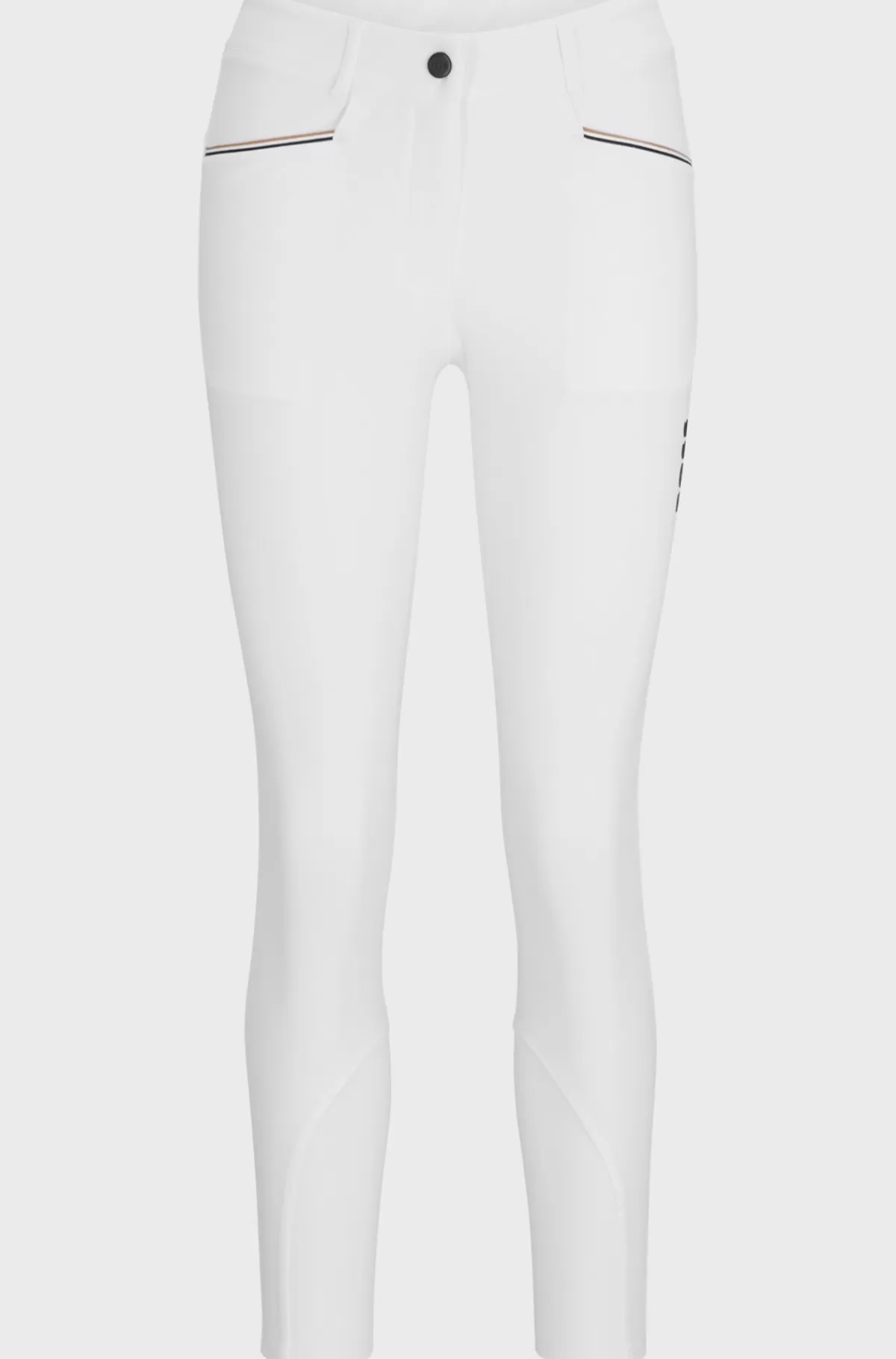 HUGO BOSS Ridebukser Til Hestesport Med Full-grip Og Ekstra Stræk Hvid Fashion
