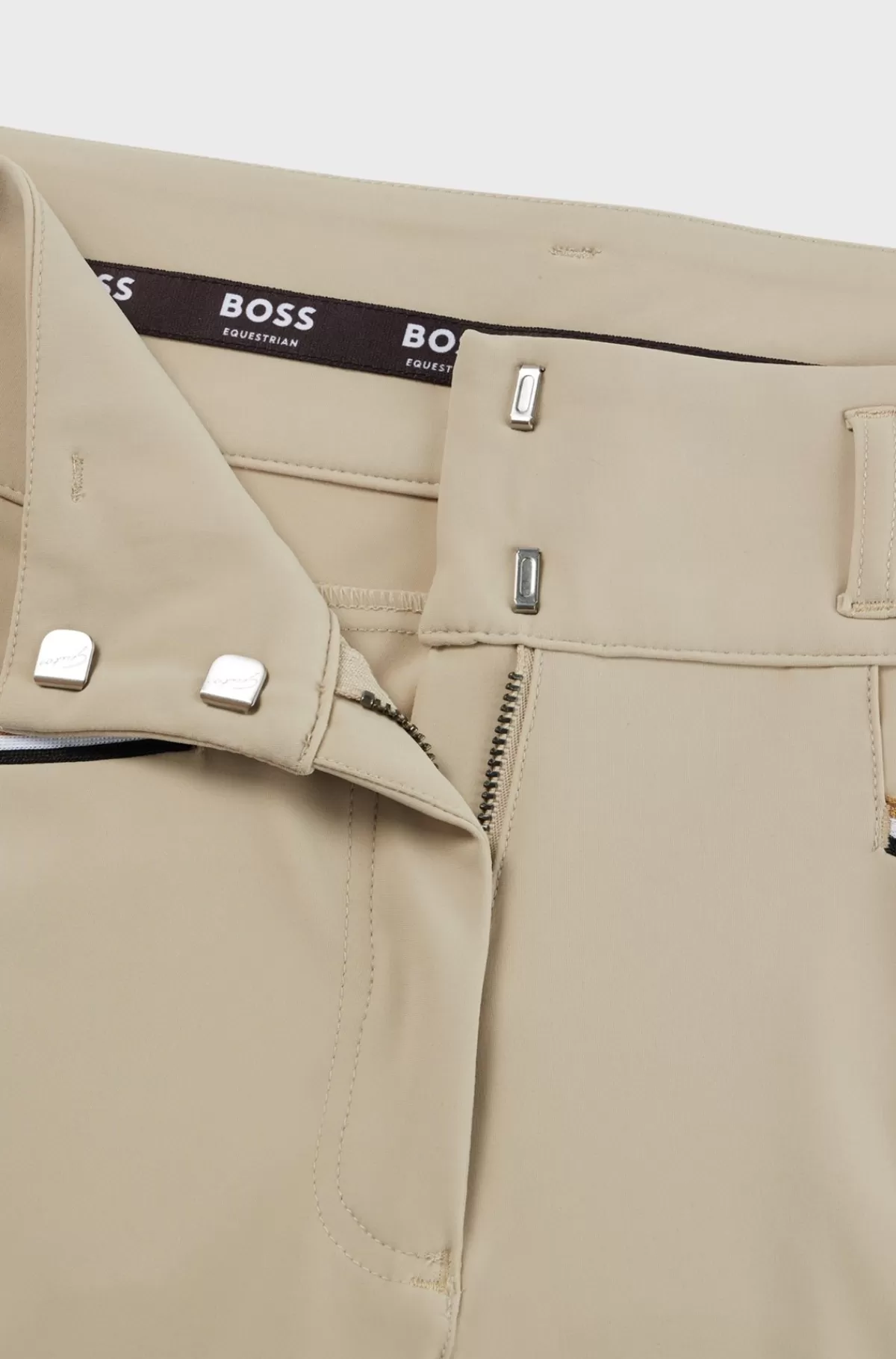 HUGO BOSS Ridebukser Til Hestesport Med Full-grip Og Ekstra Stræk Beige Best