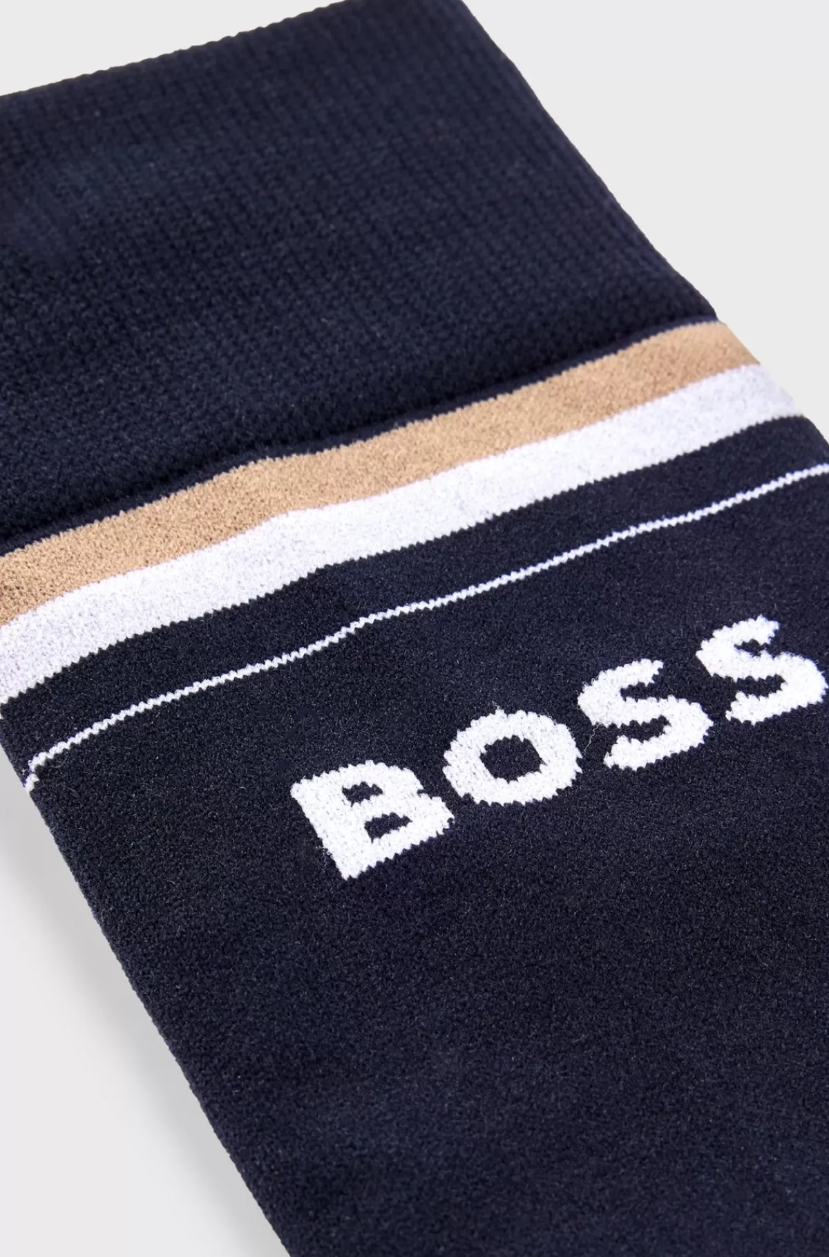 HUGO BOSS Ridestrømper Til Hestesport I Bomuldsblanding Med Logo Mørkeblå Sale