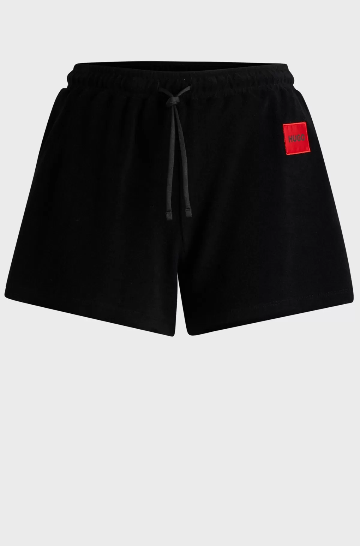HUGO BOSS Shorts I Bomuldsblanding Med Logodetalje Sort Flash Sale