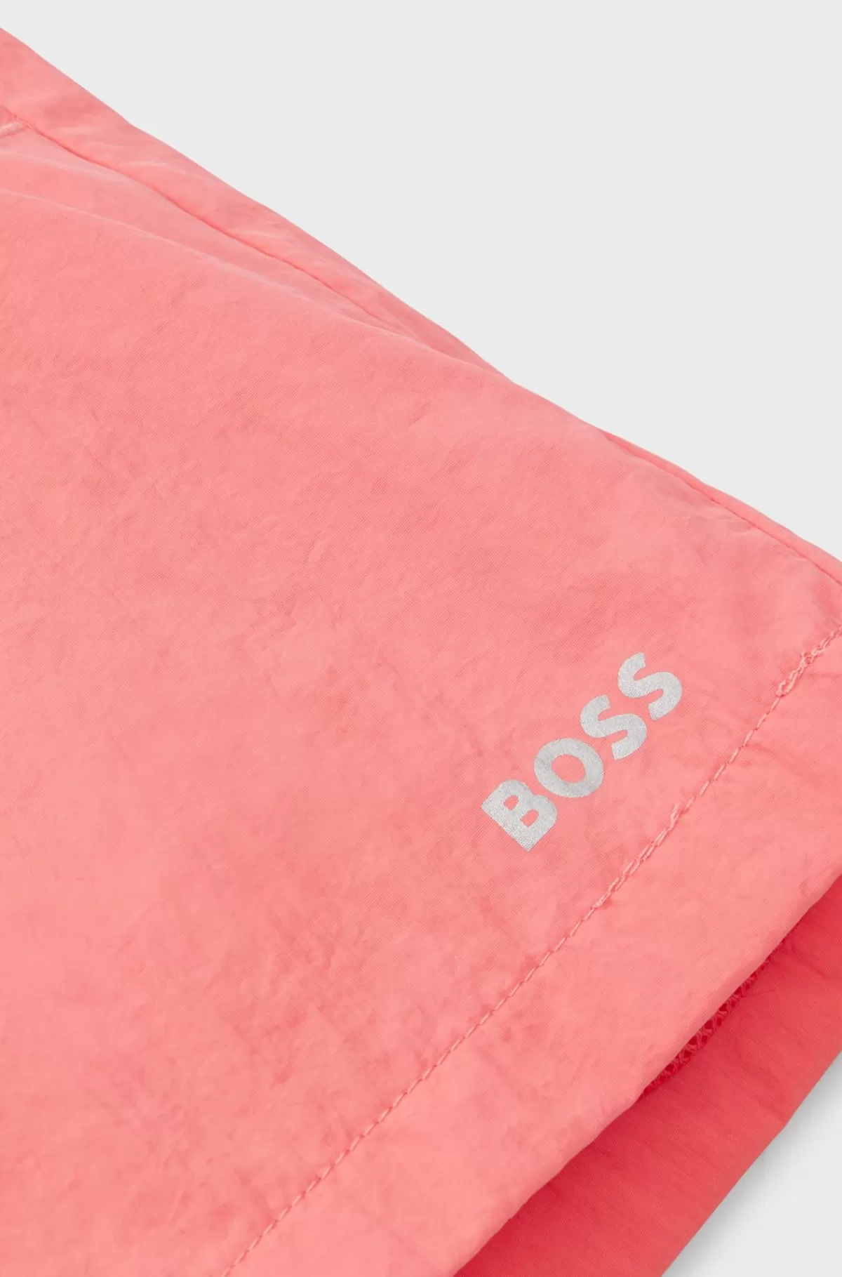 HUGO BOSS Shorts Til Børn Med Logo Med Metallisk Effekt Lyserød Online