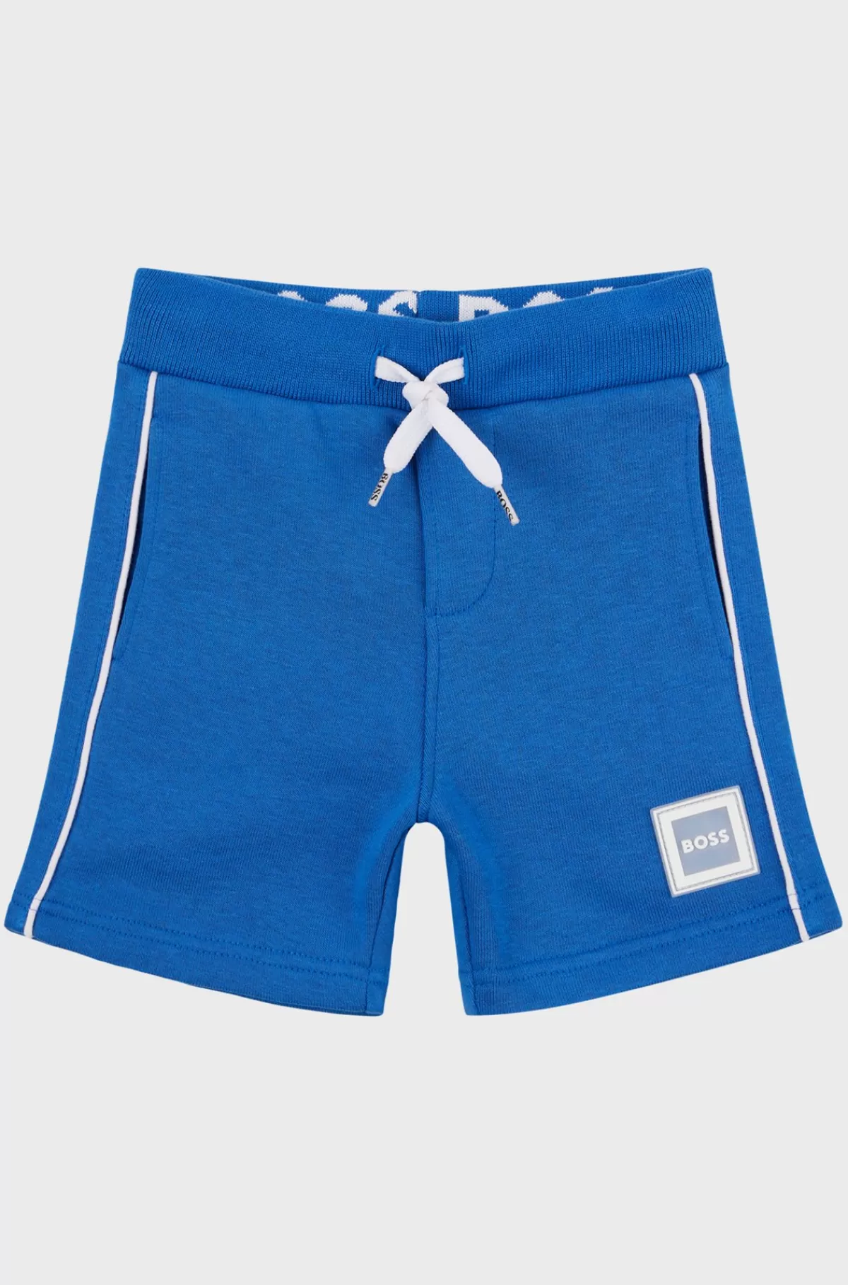 HUGO BOSS Shorts Til Drenge I Bomuldsblanding Med Logobadge Blå Cheap