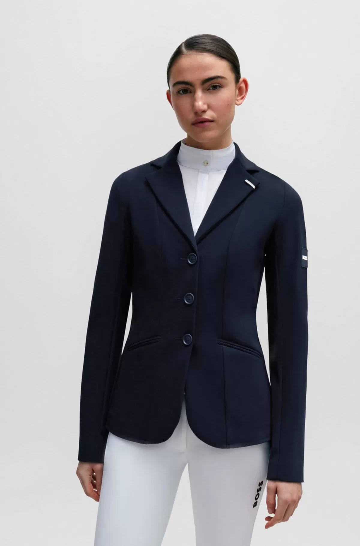 HUGO BOSS Showjakke Til Hestesport Med Logomærke Mørkeblå Shop