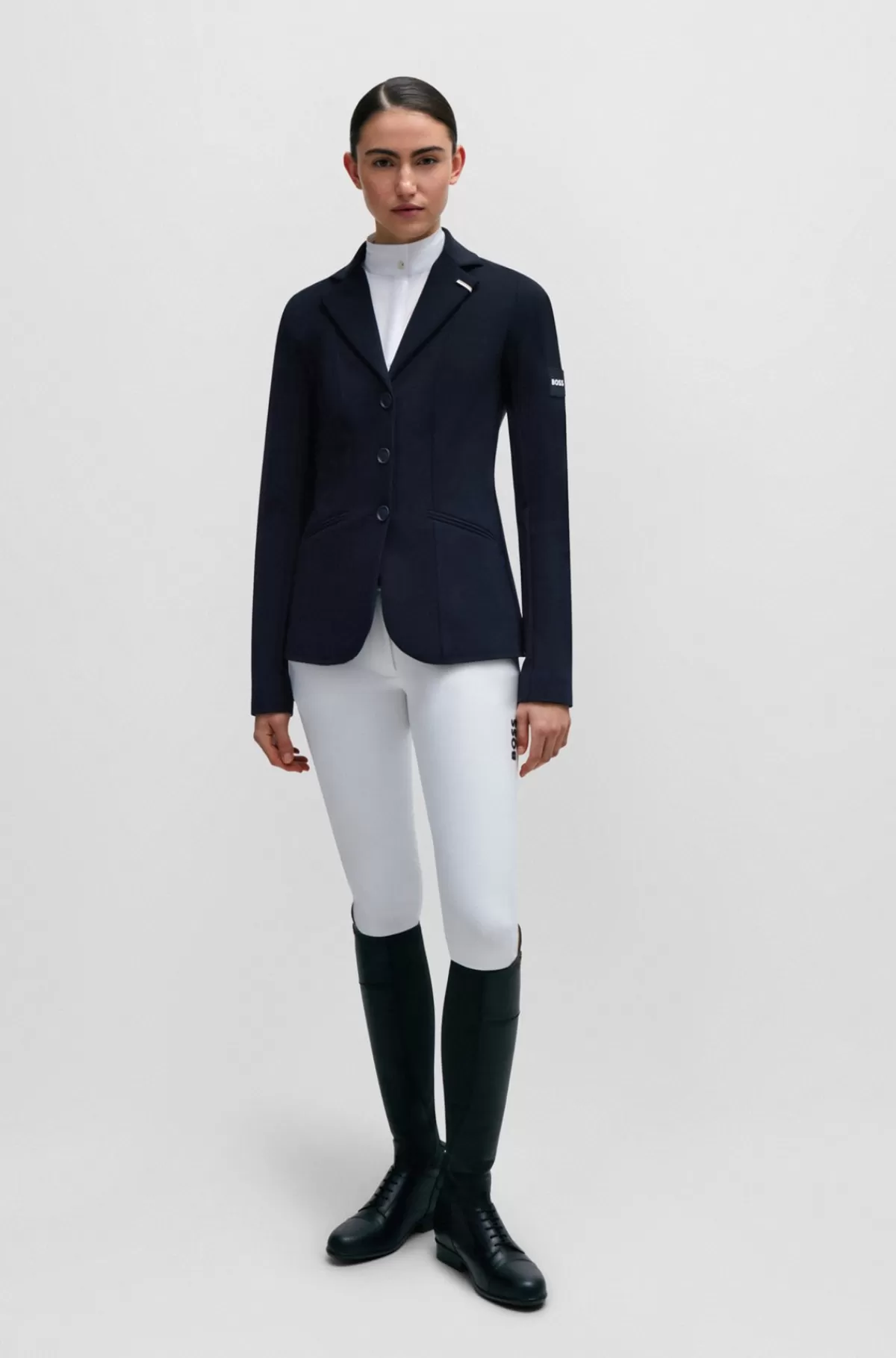 HUGO BOSS Showjakke Til Hestesport Med Logomærke Mørkeblå Shop