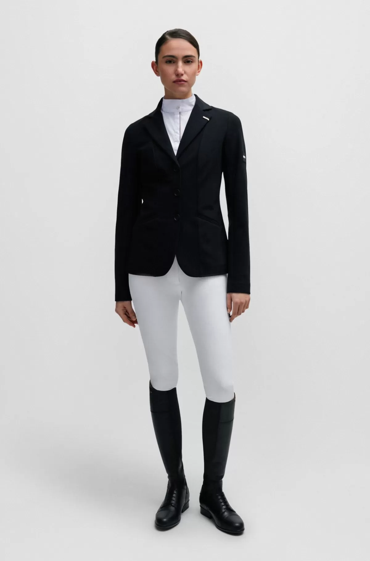 HUGO BOSS Showskjorte Til Hestesport Med Strækbomuld I Midterstykket Hvid Cheap