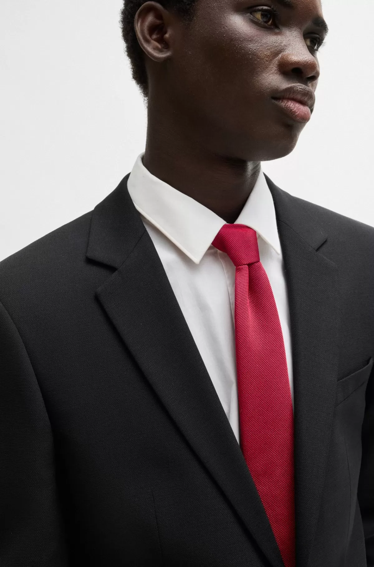 HUGO BOSS Silkeslips Med Jacquardmønster Overalt Pink Flash Sale