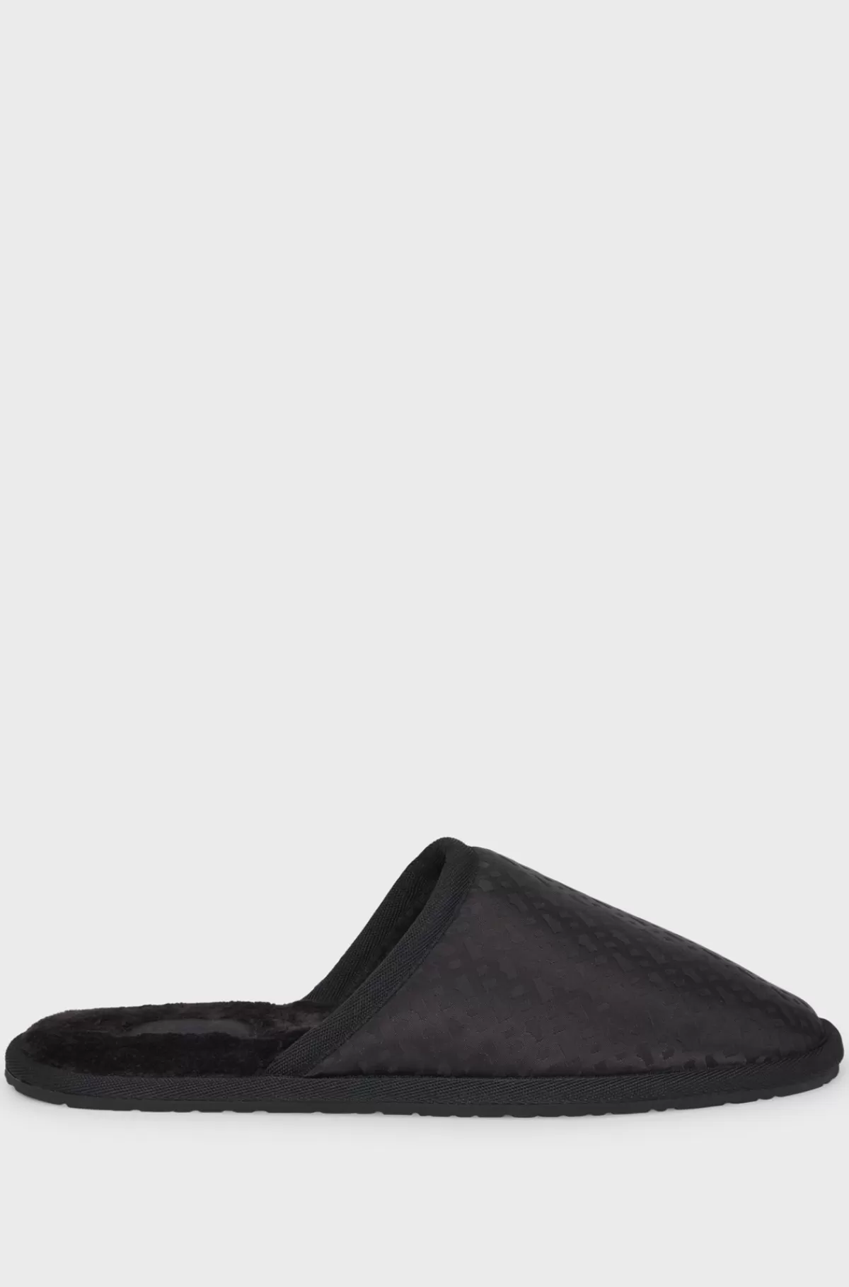 HUGO BOSS Slippers Med Fleecefor Og Monogrammer Sort Online