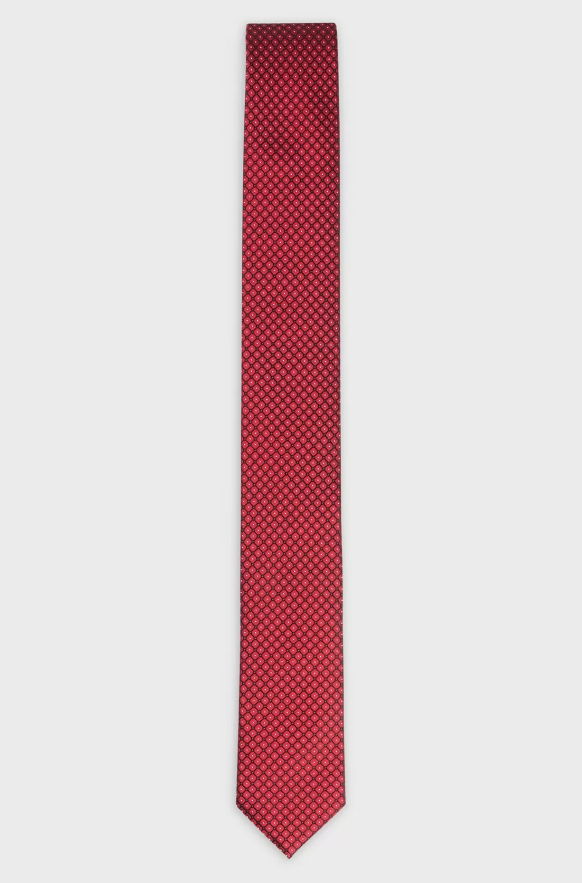 HUGO BOSS Slips Med Geometrisk Mønster I Silkejacquard Pink Online