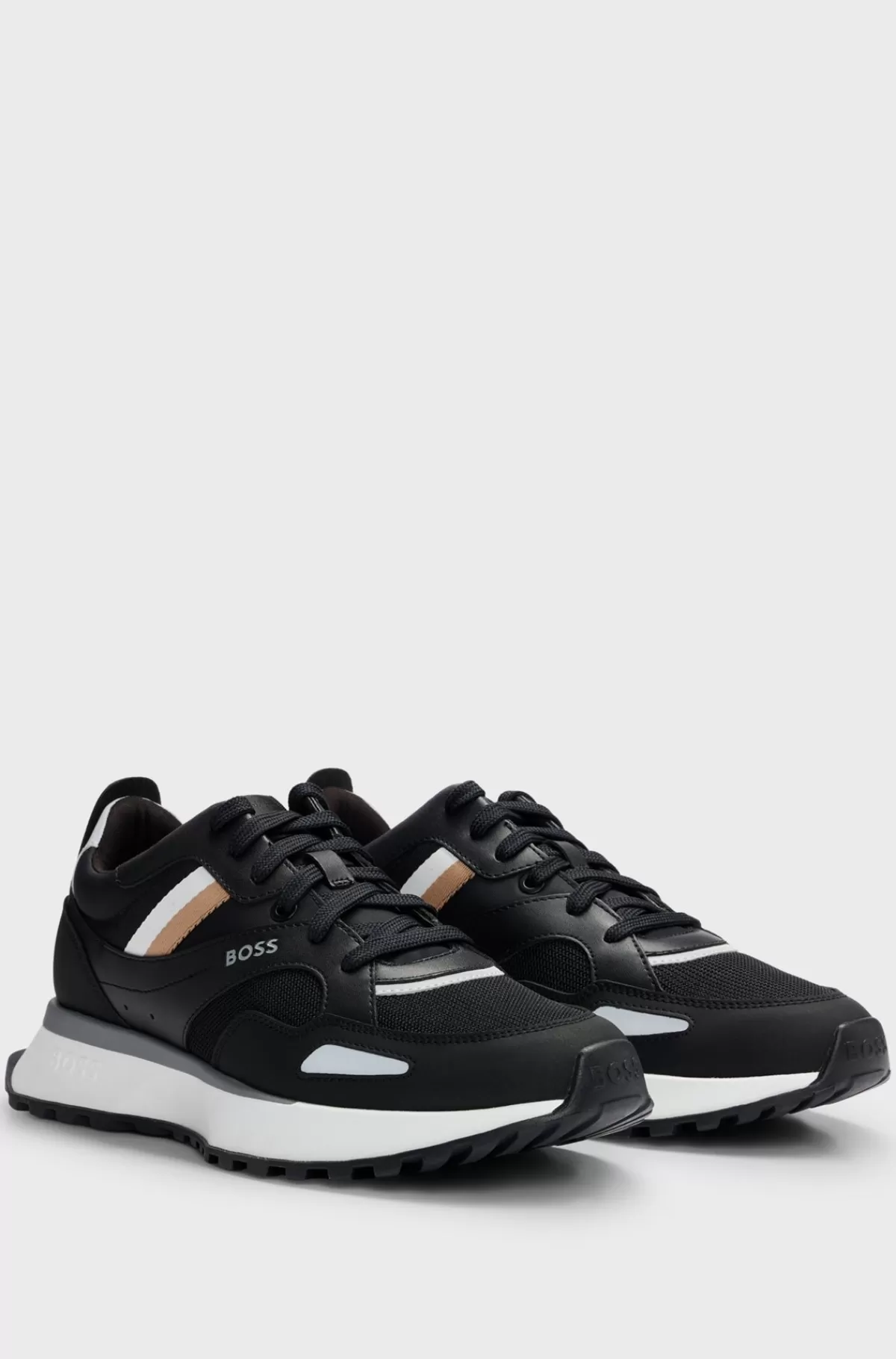 HUGO BOSS Sneakers I Løbestil Med Ydersål I EVA-gummi Sort Clearance