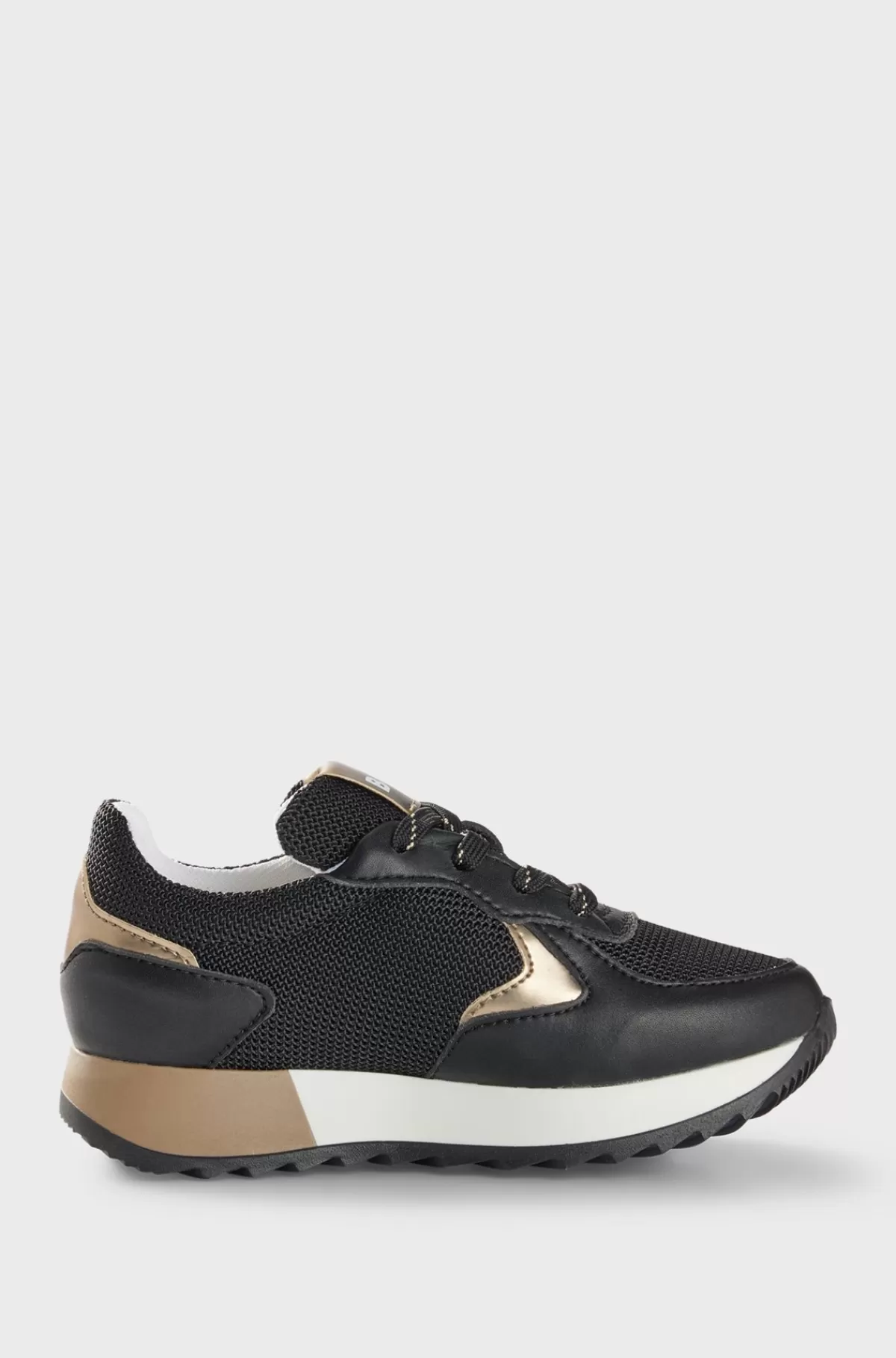 HUGO BOSS Sneakers Til Børn I Imiteret Læder Og Mesh Sort Clearance