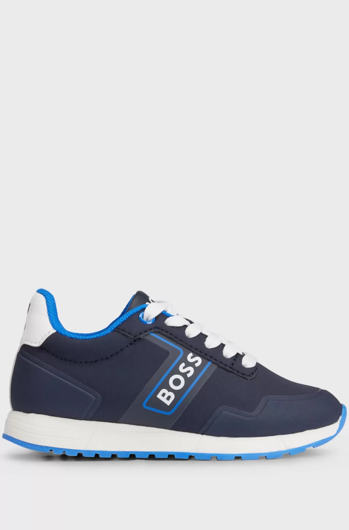 HUGO BOSS Sneakers Til Børn Med Snører Og Logo Mørkeblå Cheap