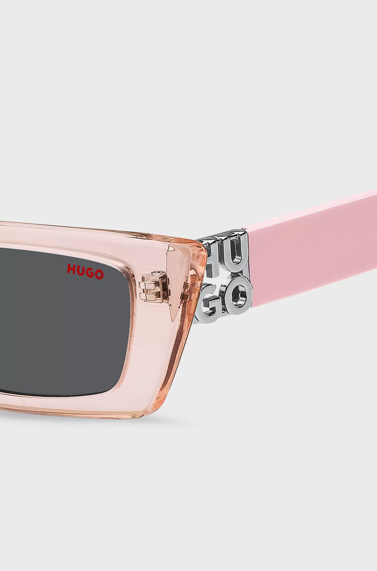 HUGO BOSS Solbriller I Lyserødt Acetat Med 3D-monogram Lys pink Clearance