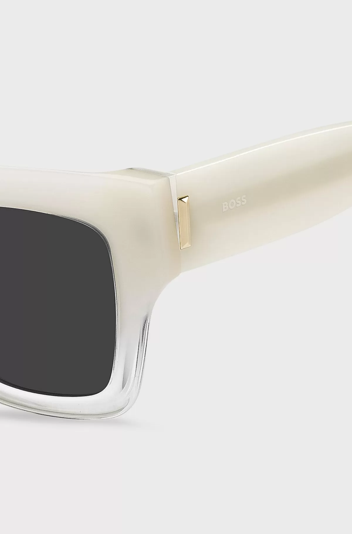 HUGO BOSS Solbriller I Opal Acetat Med Signatur-hardware Lys pink Clearance