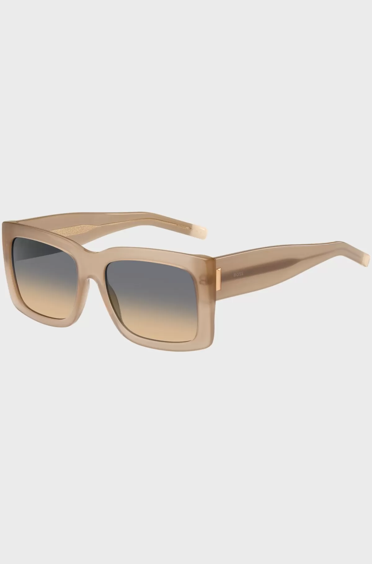 HUGO BOSS Solbriller I Opal Bio-acetat Med Signatur-hardware Beige Sale