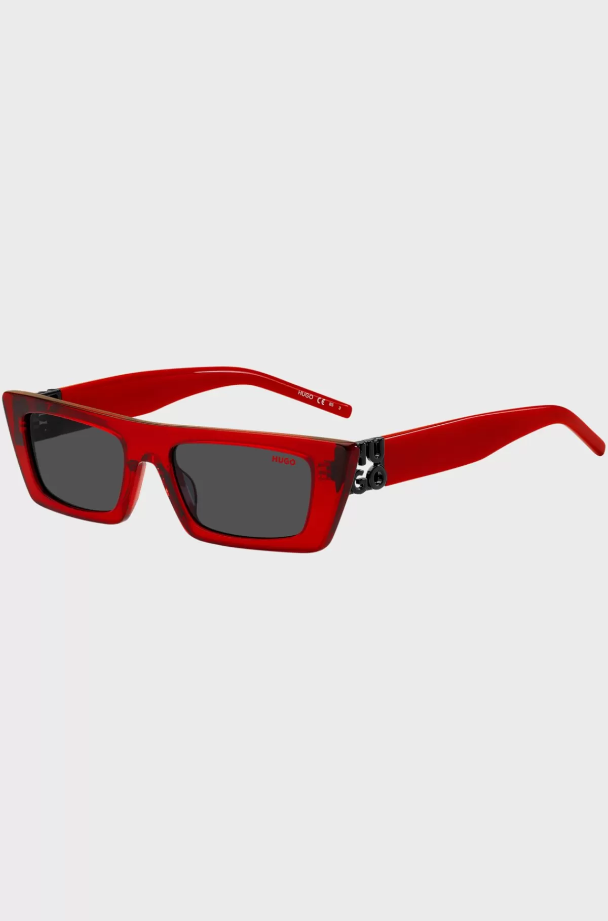 HUGO BOSS Solbriller I t Acetat Med 3D-monogram Rød Store