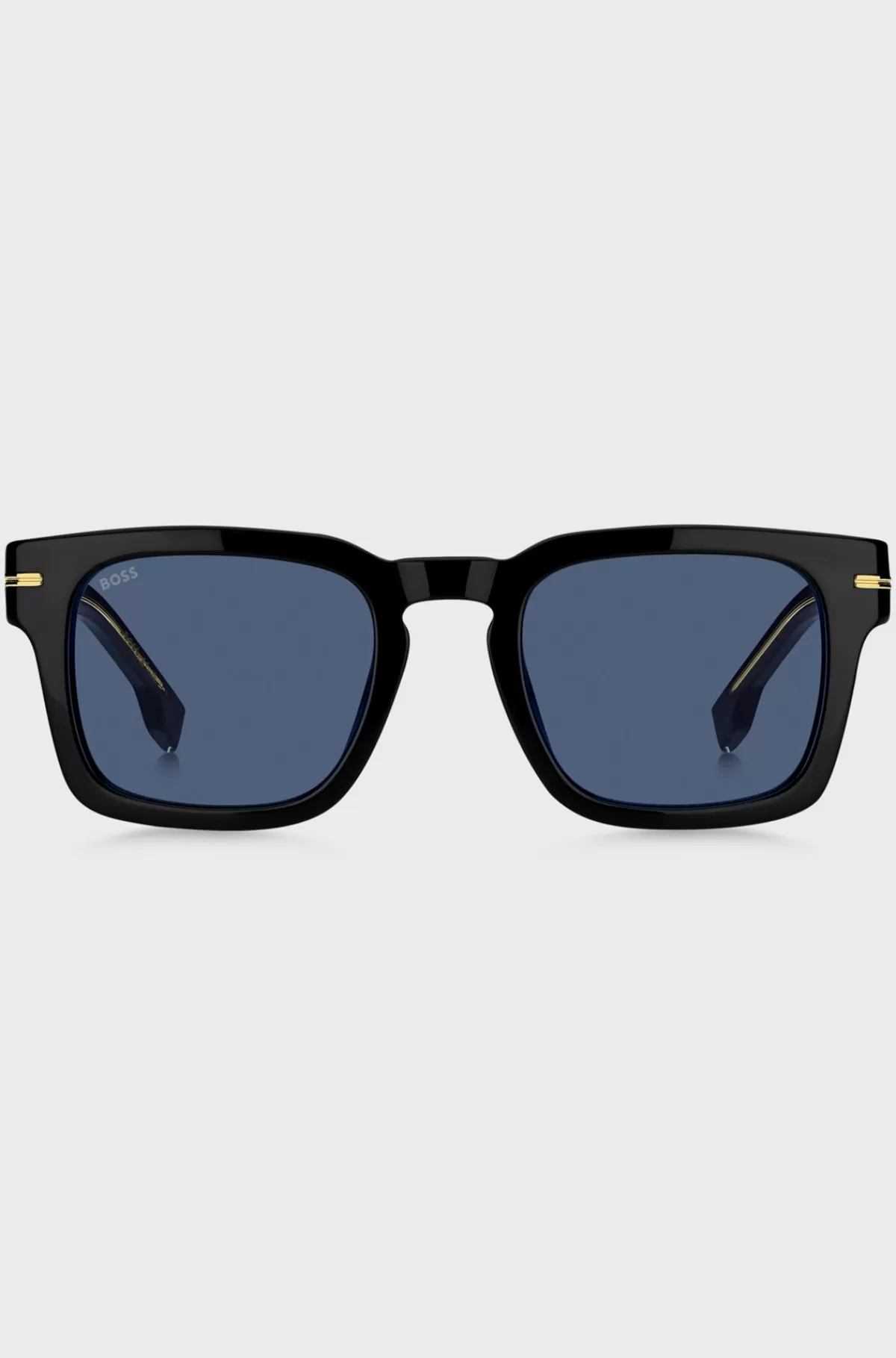 HUGO BOSS Solbriller I Acetat Med Guldfarvet Metal Sort Best Sale