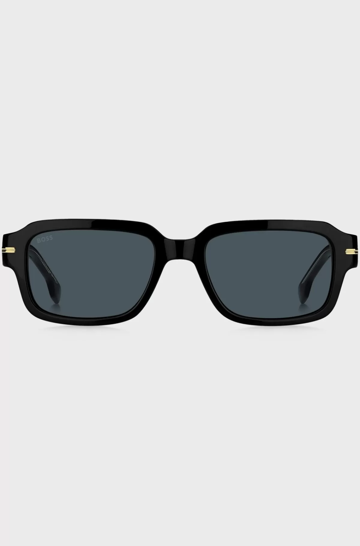 HUGO BOSS Solbriller I Acetat Med Guldfarvet Metal Sort Flash Sale