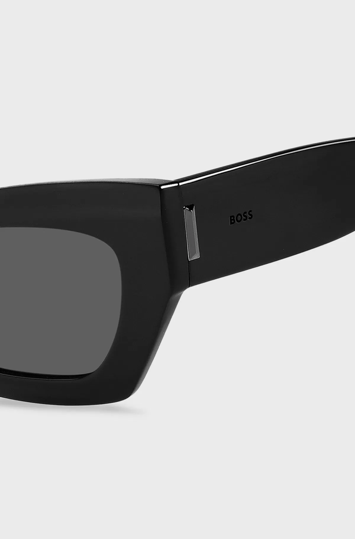 HUGO BOSS Solbriller I Acetat Med Signatur-hardware Sort Best