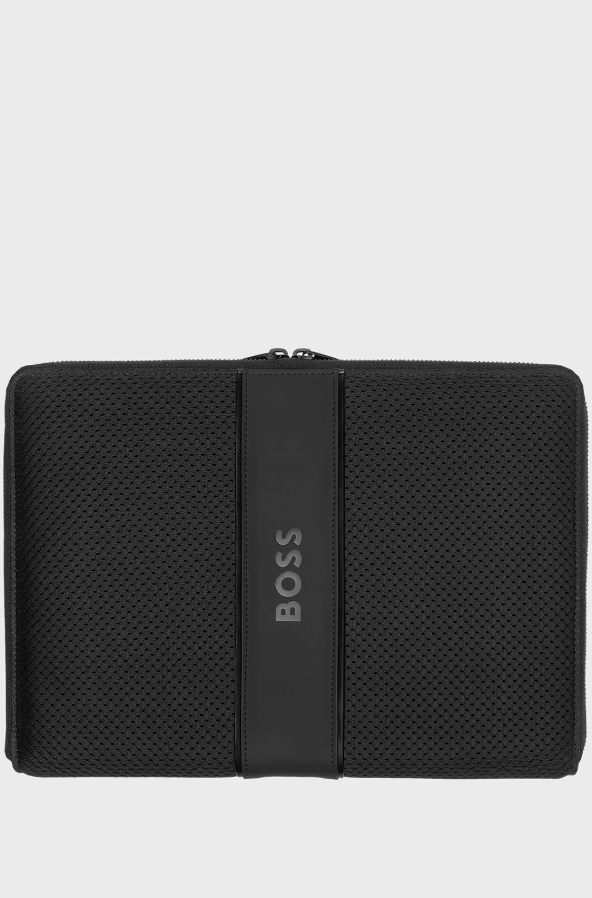 HUGO BOSS A4-konferencemappe Med Logokanter Sort Cheap
