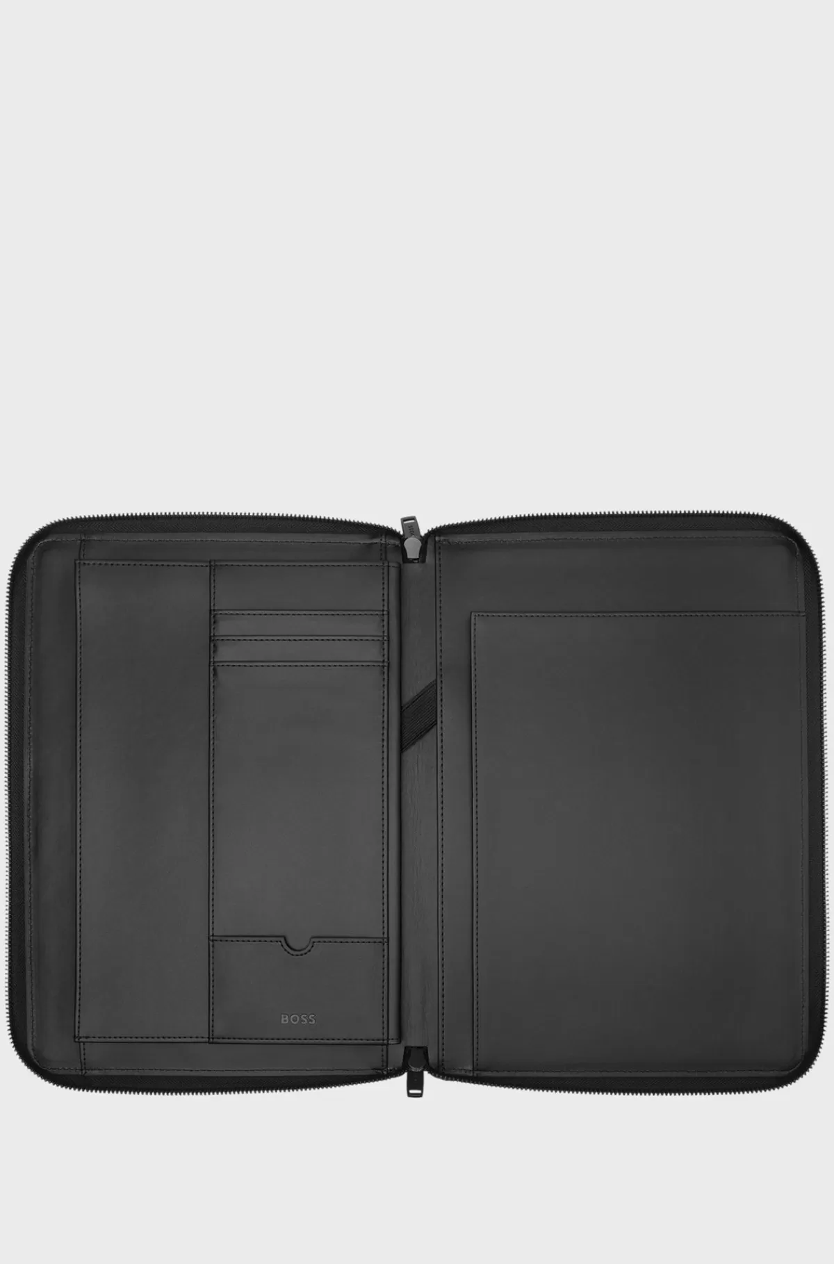 HUGO BOSS A4-konferencemappe Med Logokanter Sort Cheap