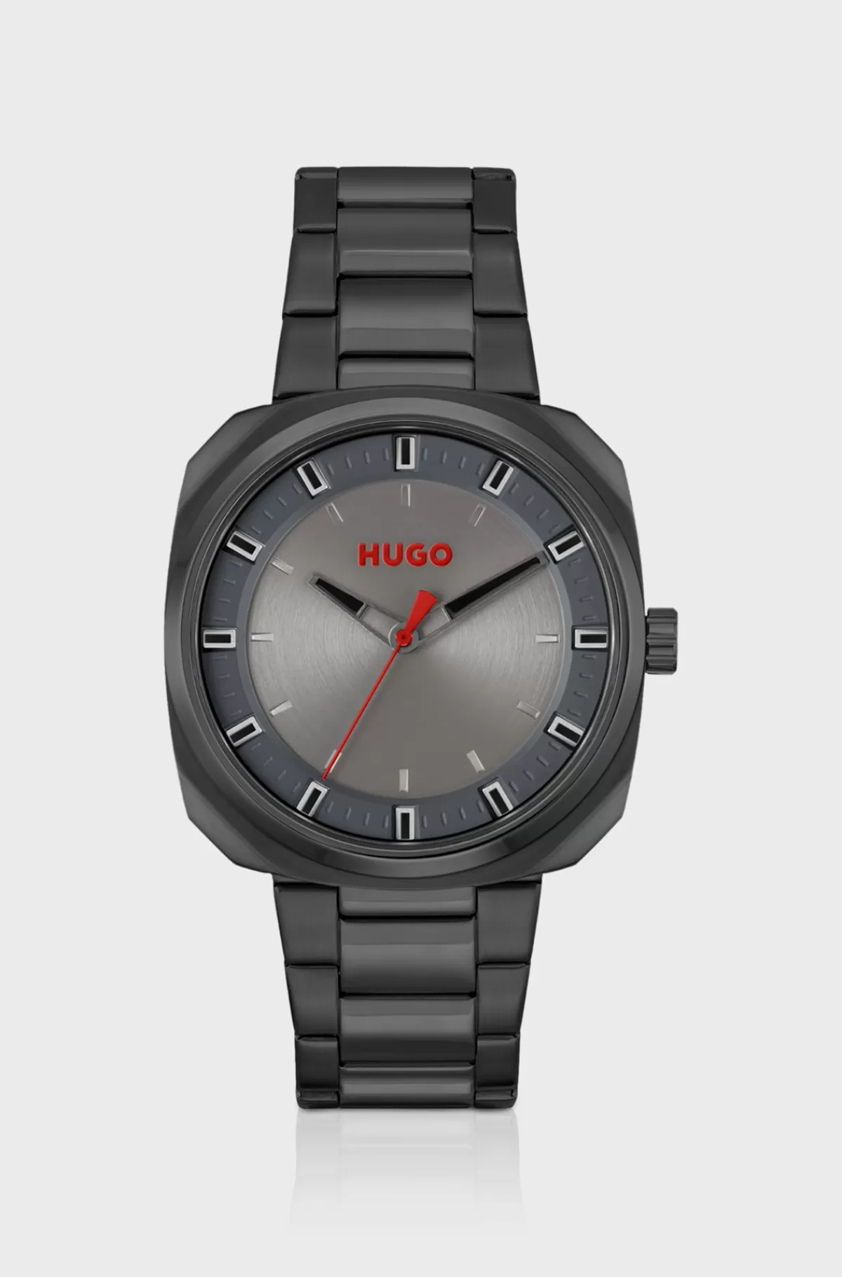 HUGO BOSS Sort Ur Med Kæderem Mørkegrå Cheap
