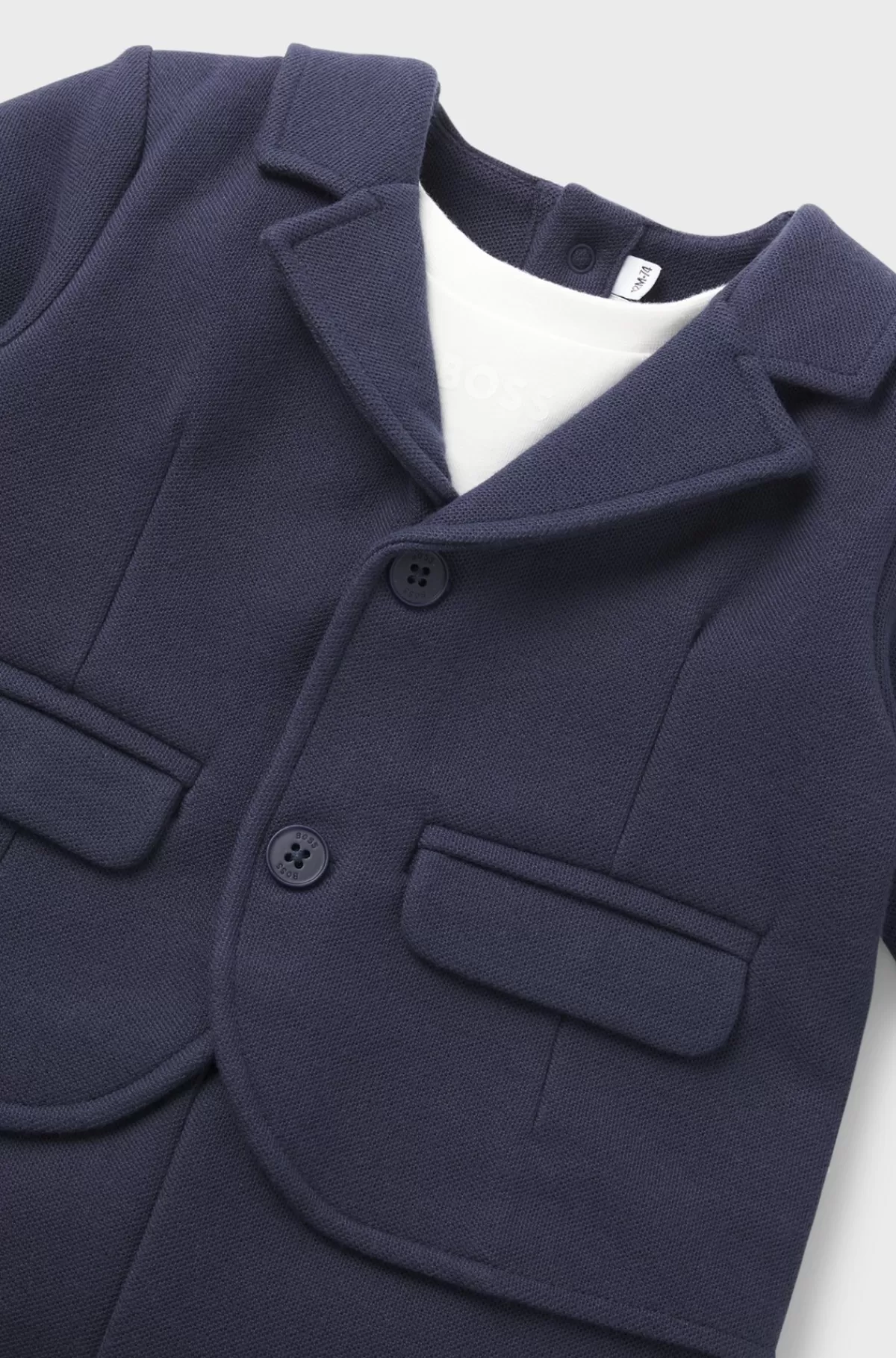 HUGO BOSS Sæt Med Jakkesætlook Til Babyer I Gaveæske Mørkeblå Store