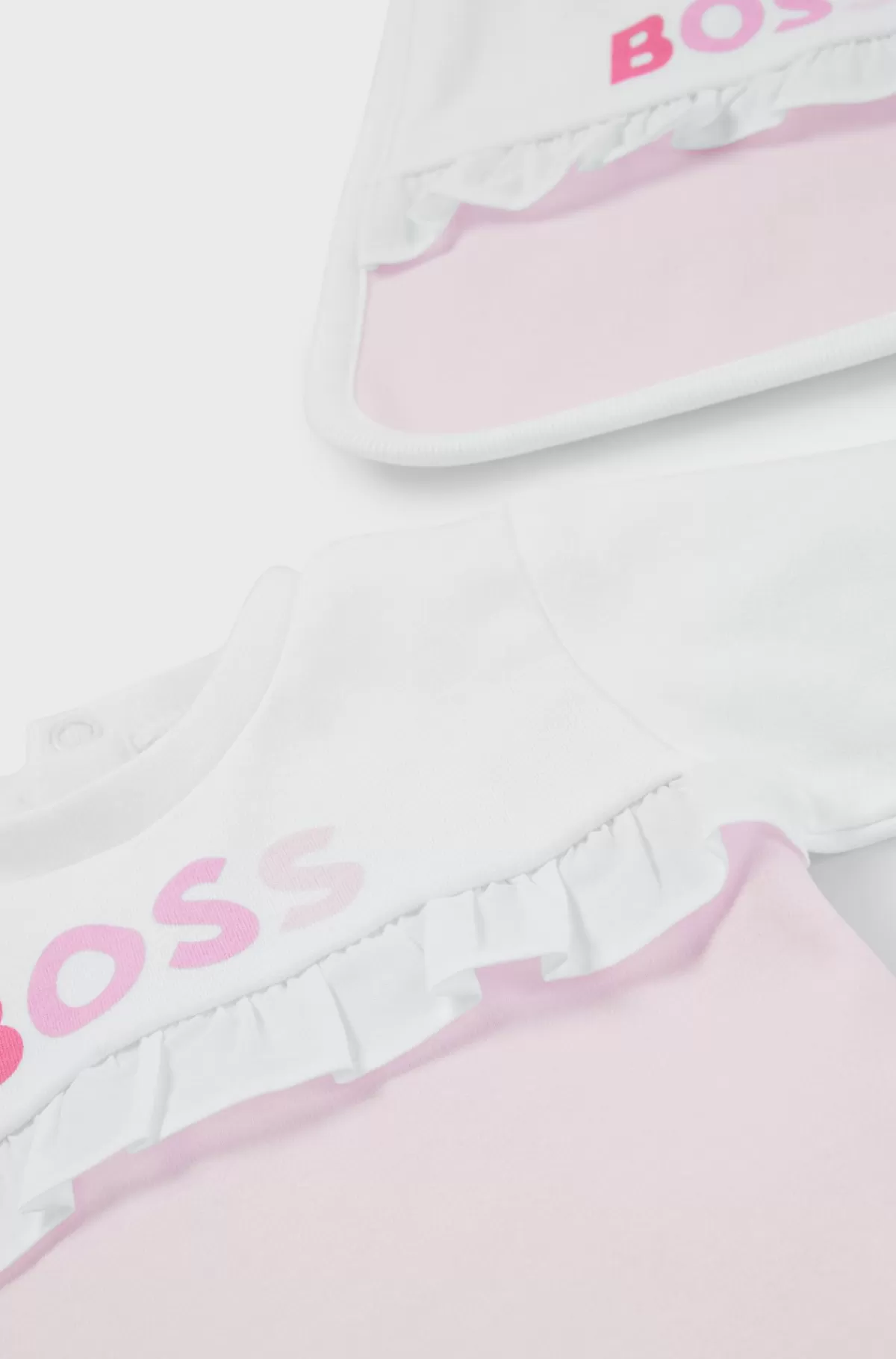 HUGO BOSS Sæt Med Natdragt Og Hagesmæk I Gaveæske Lys pink Sale