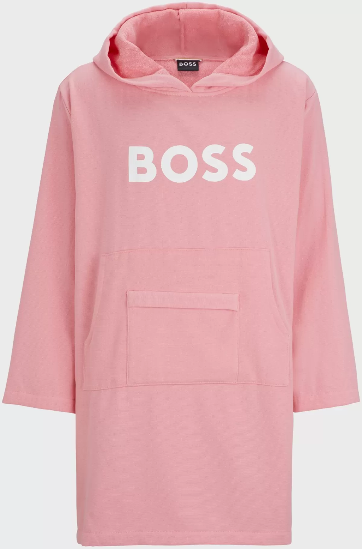 HUGO BOSS Strandhættetrøje Med Logo Og Kængurulomme I Bomuld Lys pink Cheap