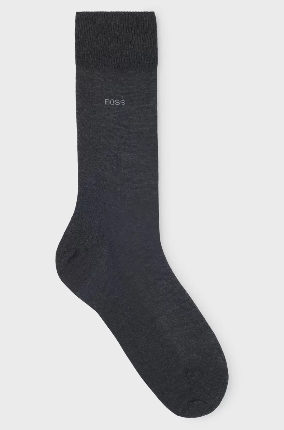 HUGO BOSS Strømper I Almindelig Længde I Merceriseret Egyptisk Bomuld Mørkegrå Sale