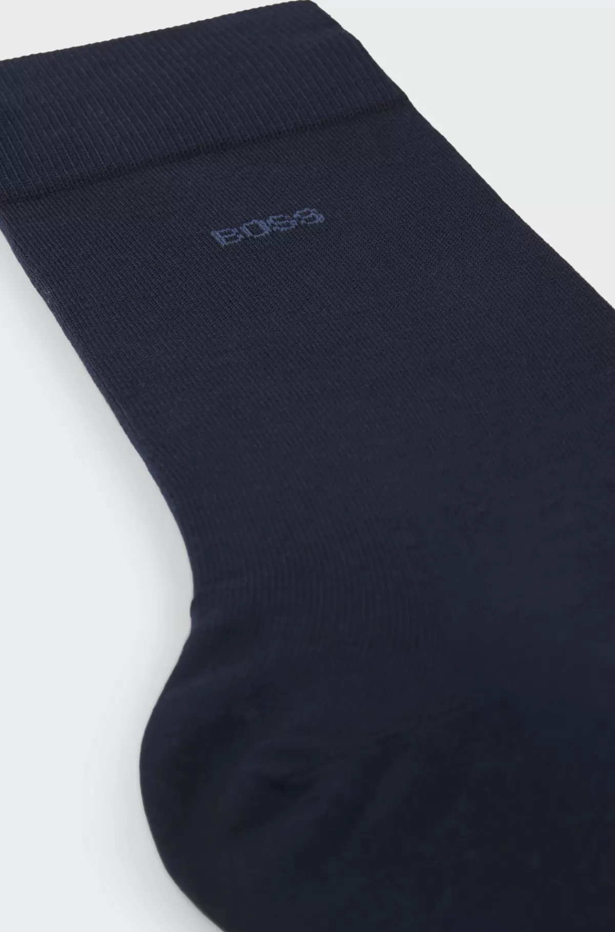 HUGO BOSS Strømper I Almindelig Længde I Merceriseret Egyptisk Bomuld Mørkeblå Shop