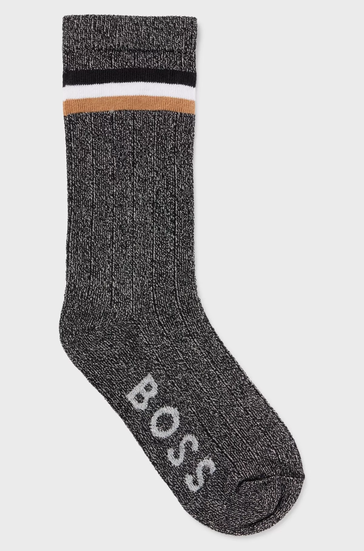 HUGO BOSS Strømper I Bomuldsblanding Til Børn Med Signaturstribe Og Logo Sort Discount