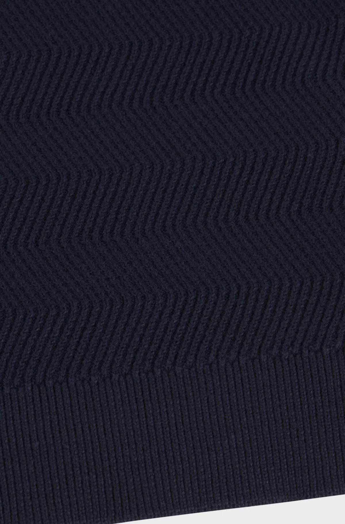 HUGO BOSS Sweater Til Børn I Bomuld Med Jacquardmønster Mørkeblå New