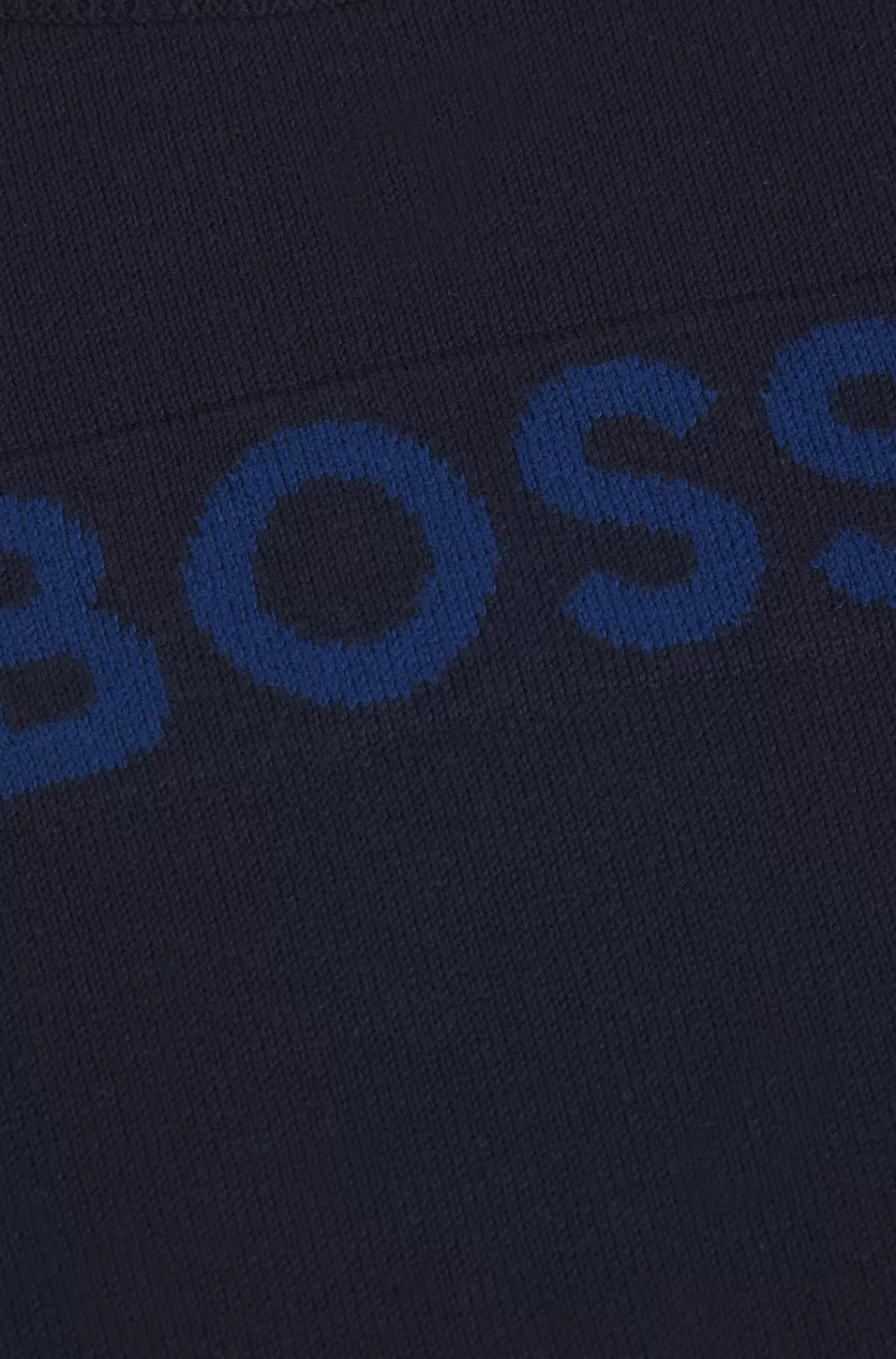 HUGO BOSS Sweater Til Børn I Bomuld Med Præget Logo Mørkeblå Best