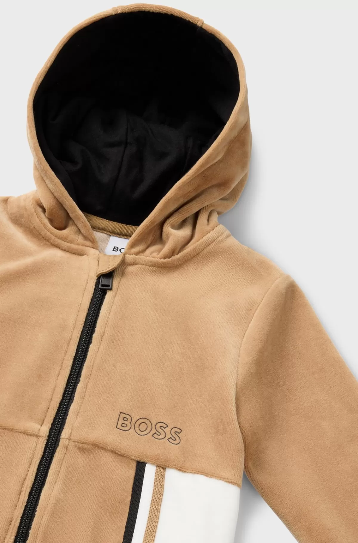 HUGO BOSS Tracksuit Af Bomuld I Gaveæske Til Babyer Brun New