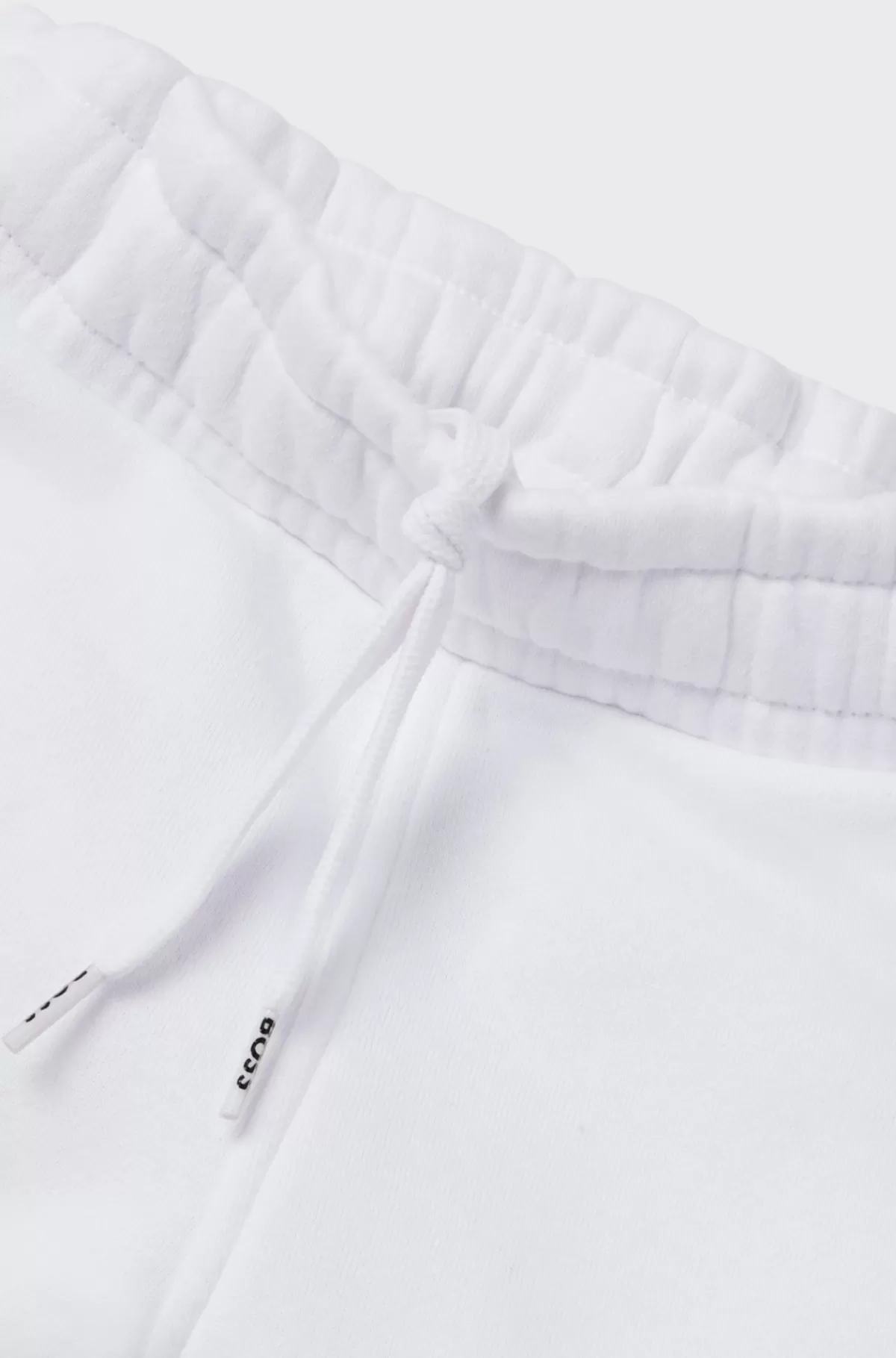 HUGO BOSS Tracksuit-bukser Af Bomuldsblanding Med Prægede Logoer Til Børn Hvid Sale