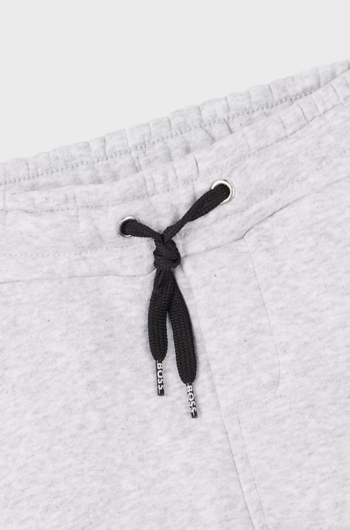 HUGO BOSS Tracksuit-bukser Af Bomuldsblanding Med Vertikalt Logo Til Børn Lysegrå Cheap