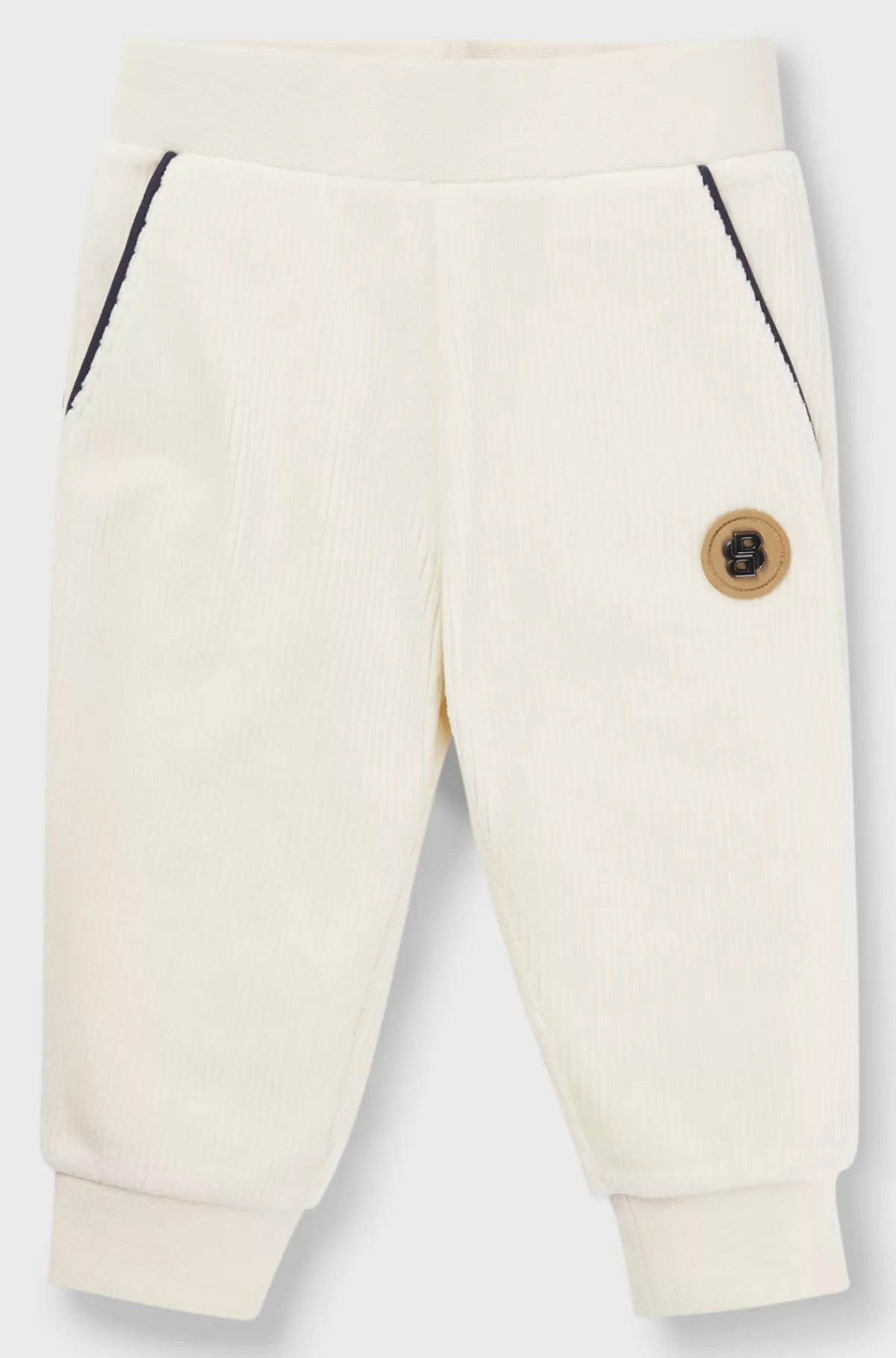 HUGO BOSS Tracksuit-bukser Til Børn I Bomuldsblanding Med Dobbelt B-monogrammer Lys beige Cheap