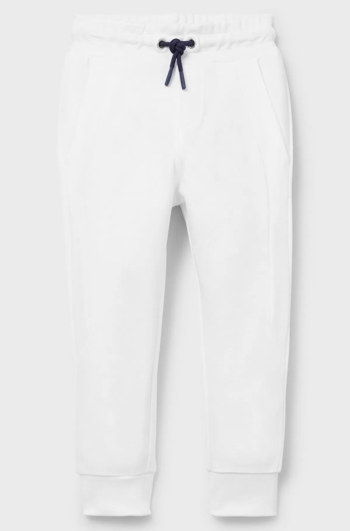 HUGO BOSS Tracksuitbukser Til Børn Med Kantopslag Og Logobadge Bagpå Hvid Best