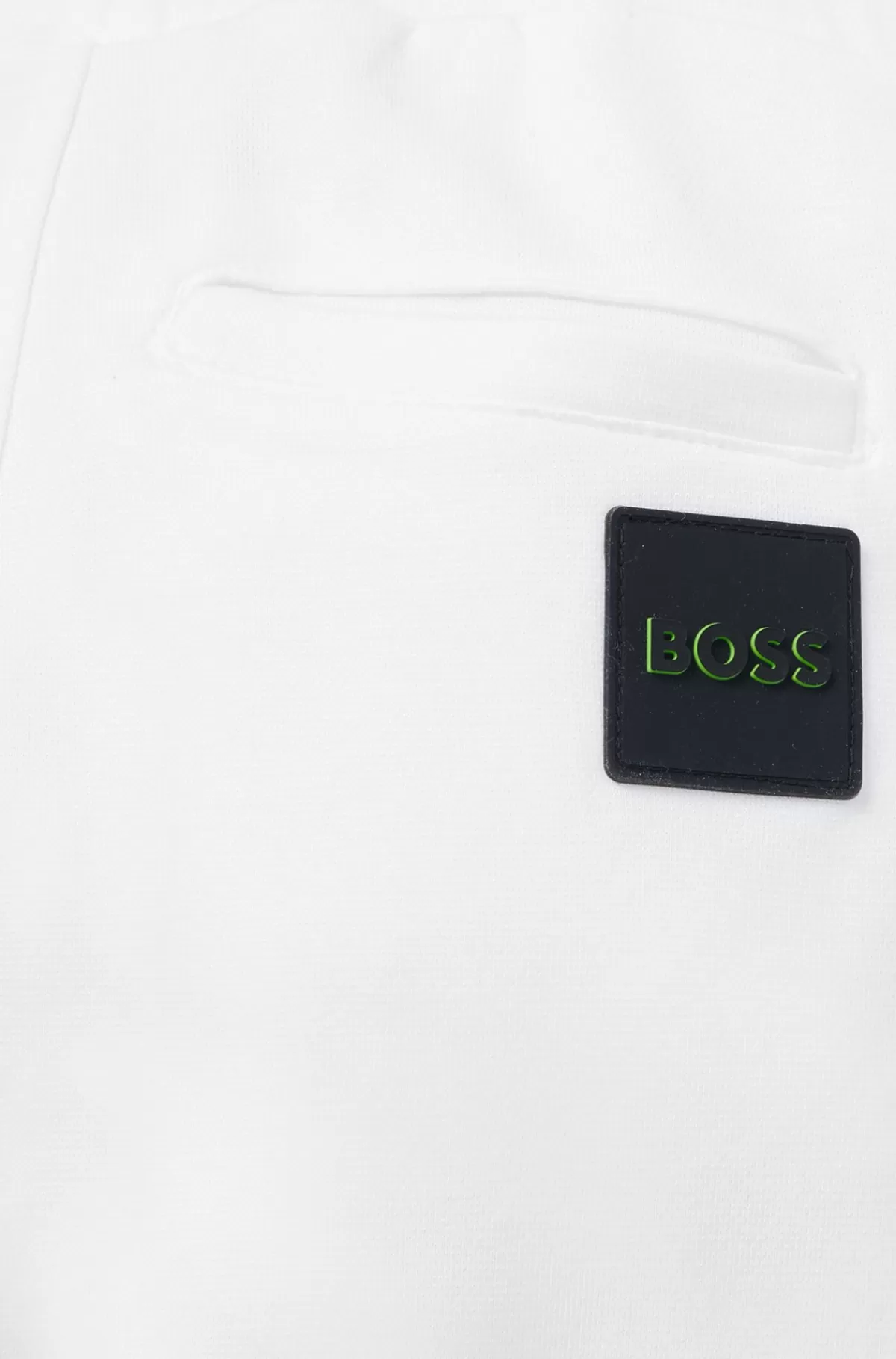 HUGO BOSS Tracksuitbukser Til Børn Med Kantopslag Og Logobadge Bagpå Hvid Best