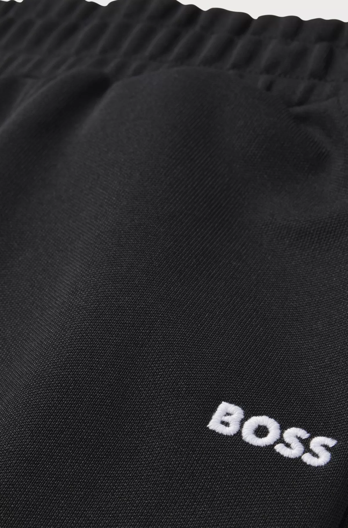 HUGO BOSS Tracksuit-bukser Til Børn Med Tapered Fit Og Sildebensmønster Sort Best Sale