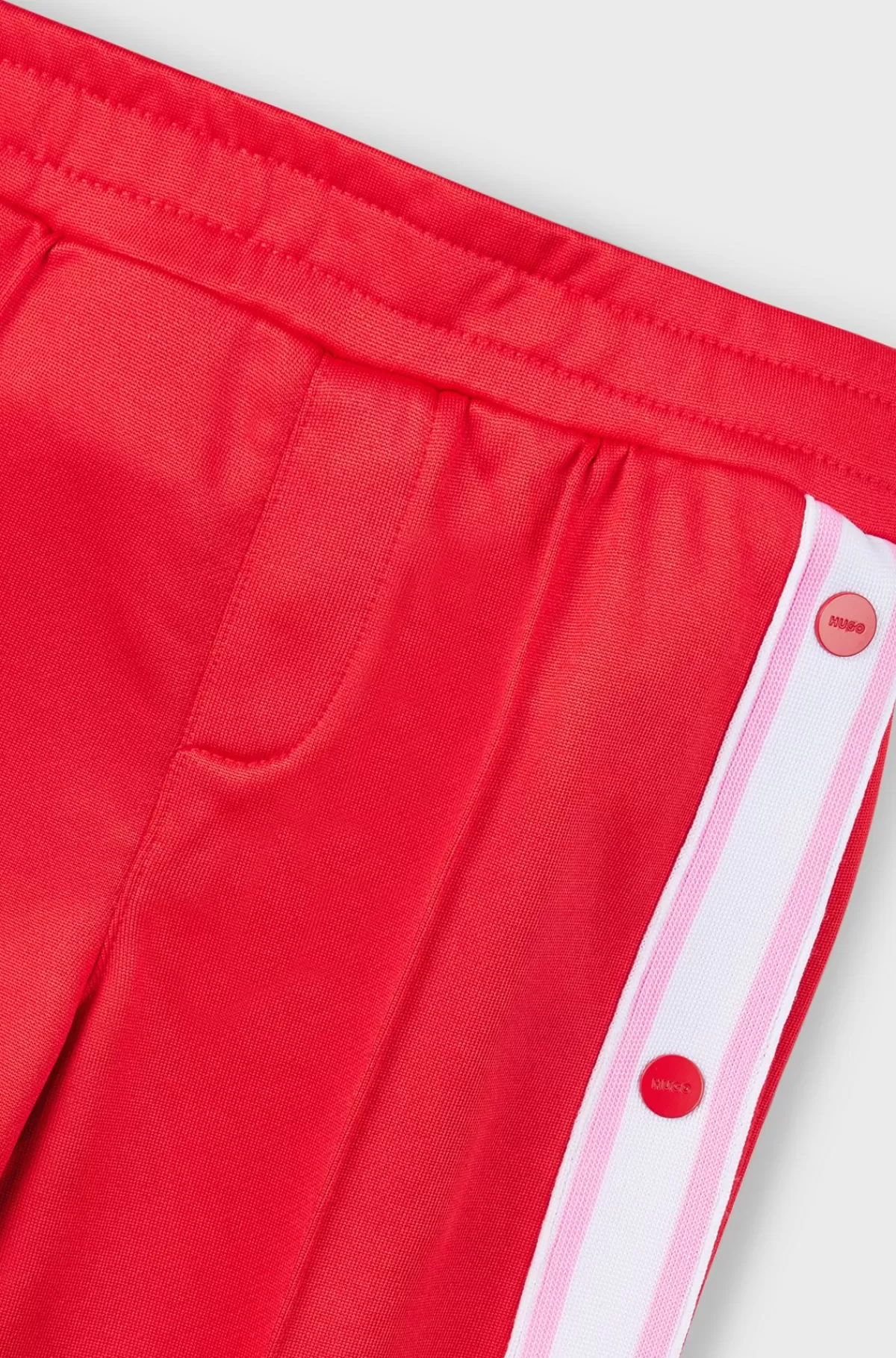 HUGO BOSS Tracksuit-bukser Til Børn Med Trykknapper På Sidesømmen Rød Discount
