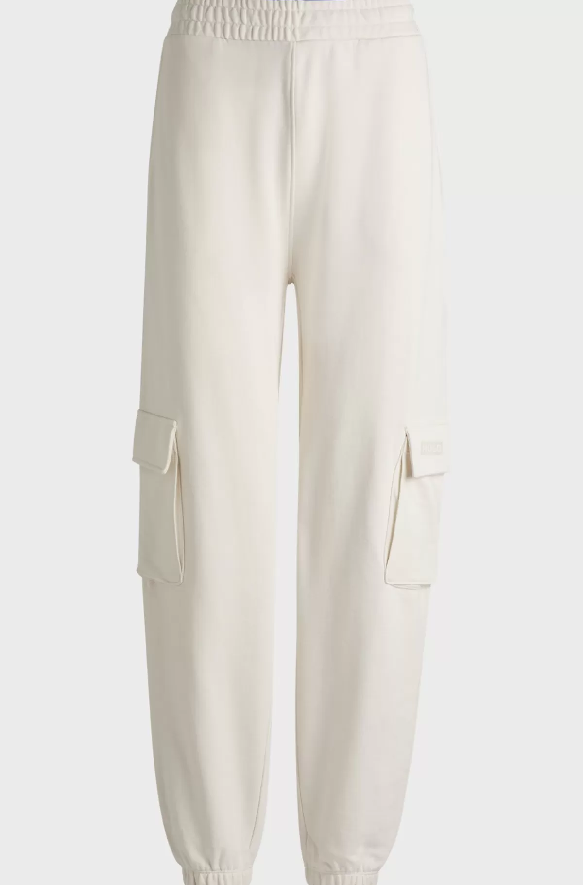 HUGO BOSS Tracktrousers I Cargo-stil Af Bomuldsfrotté Naturlig Shop