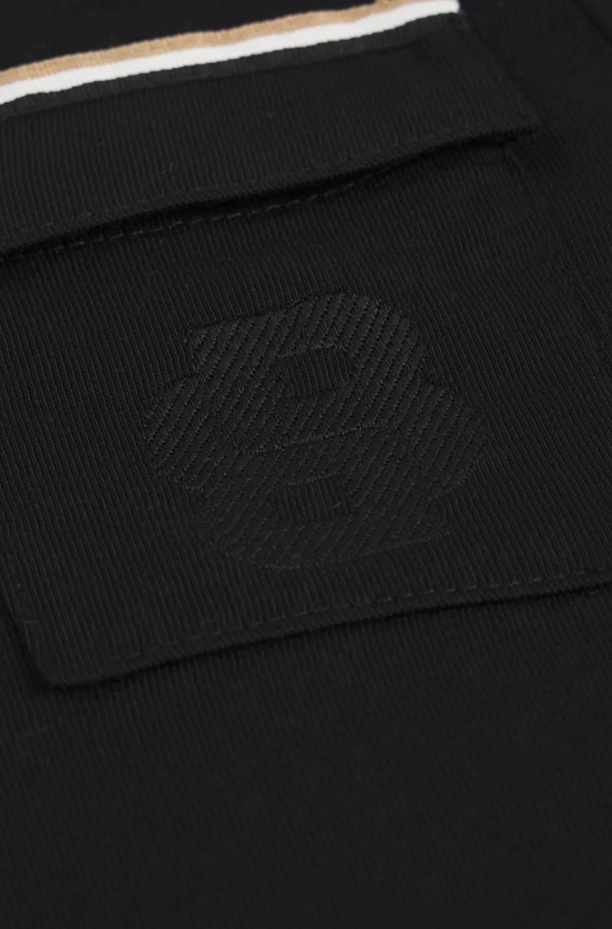 HUGO BOSS T-shirt Til Børn I Bomuld Med Broderet Dobbelt B-monogram Sort Discount