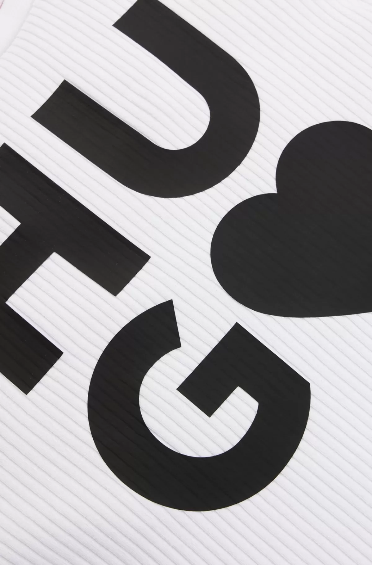 HUGO BOSS T-shirt Til Børn I Bomuldsblanding Med Hjertelogoprint Hvid Outlet