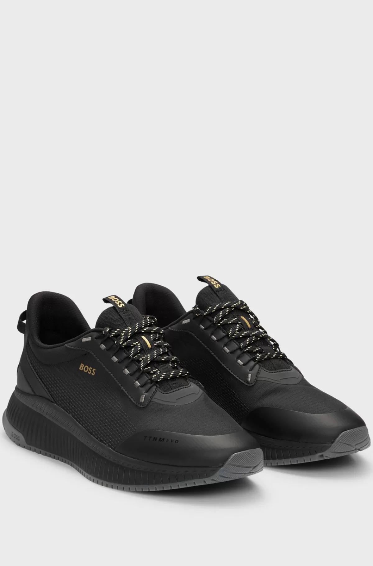 HUGO BOSS TTNM EVO-sneakers Med Rillet Sål Sort Best
